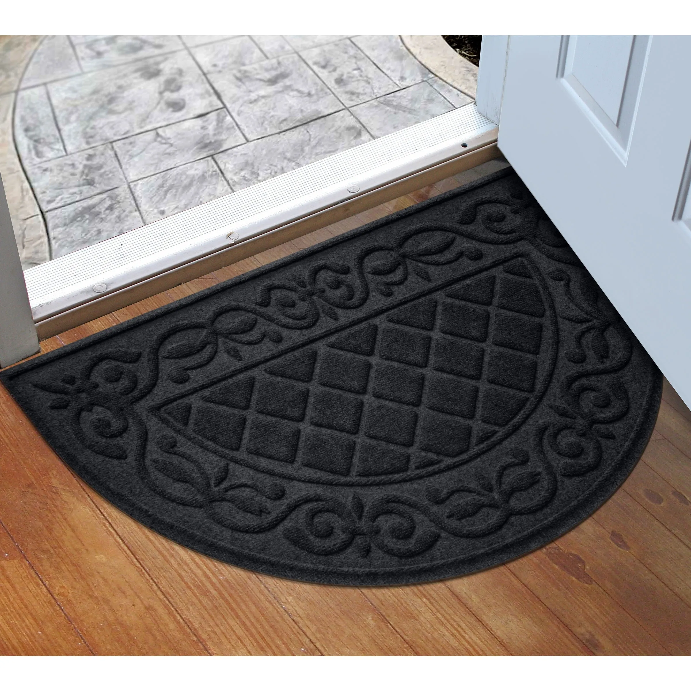 WaterHog Tristan 24x39 Indoor/Outdoor Half Round Door Mat
