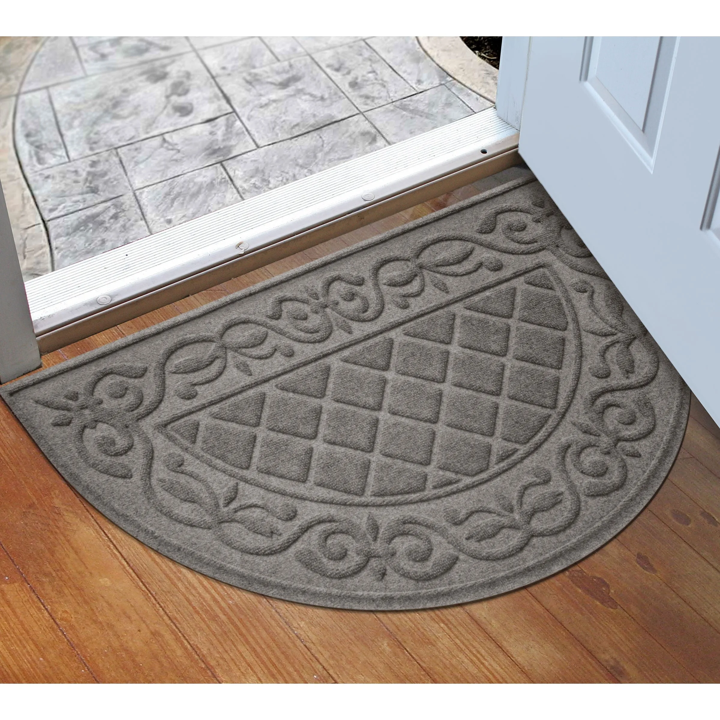 WaterHog Tristan 24x39 Indoor/Outdoor Half Round Door Mat