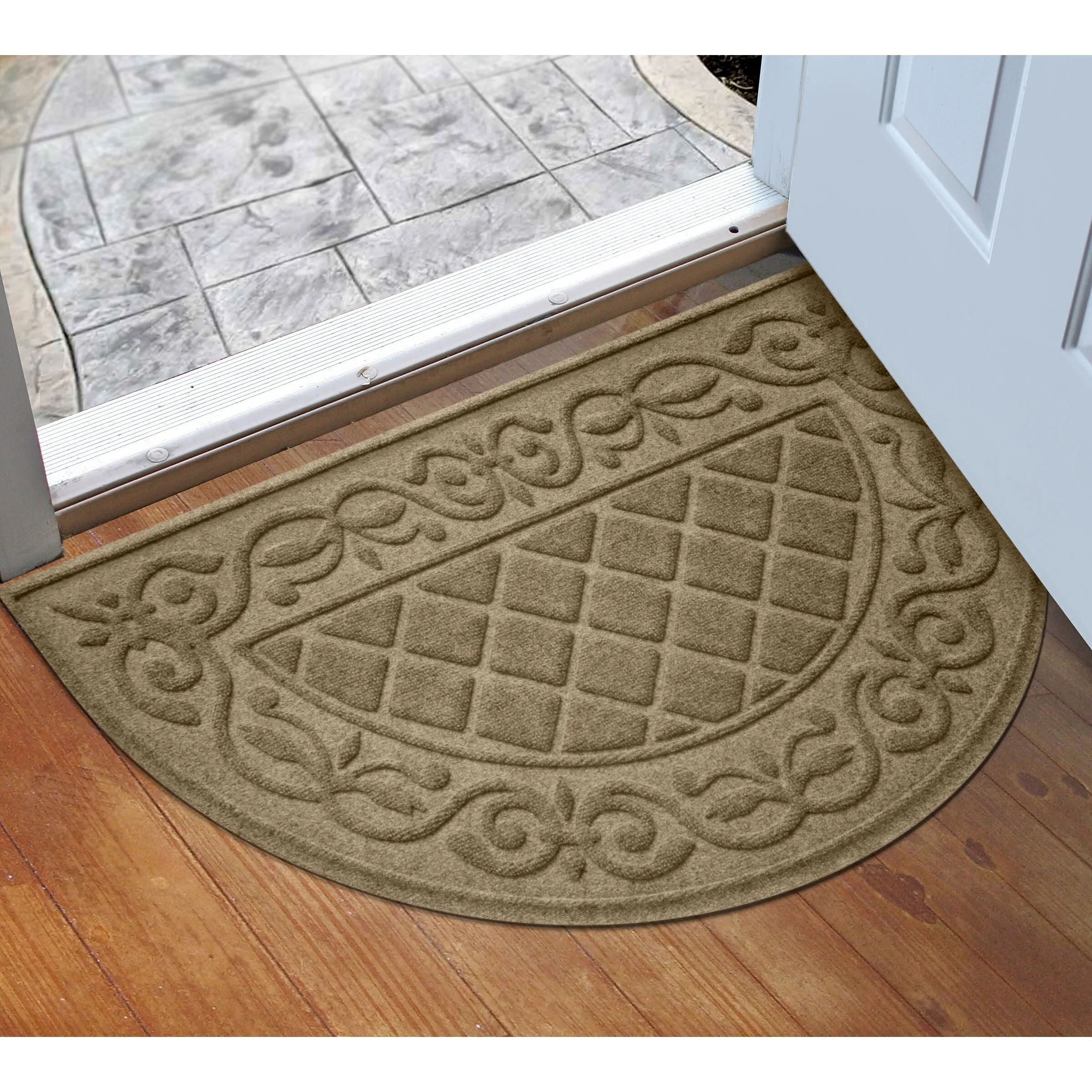 WaterHog Tristan 24x39 Indoor/Outdoor Half Round Door Mat