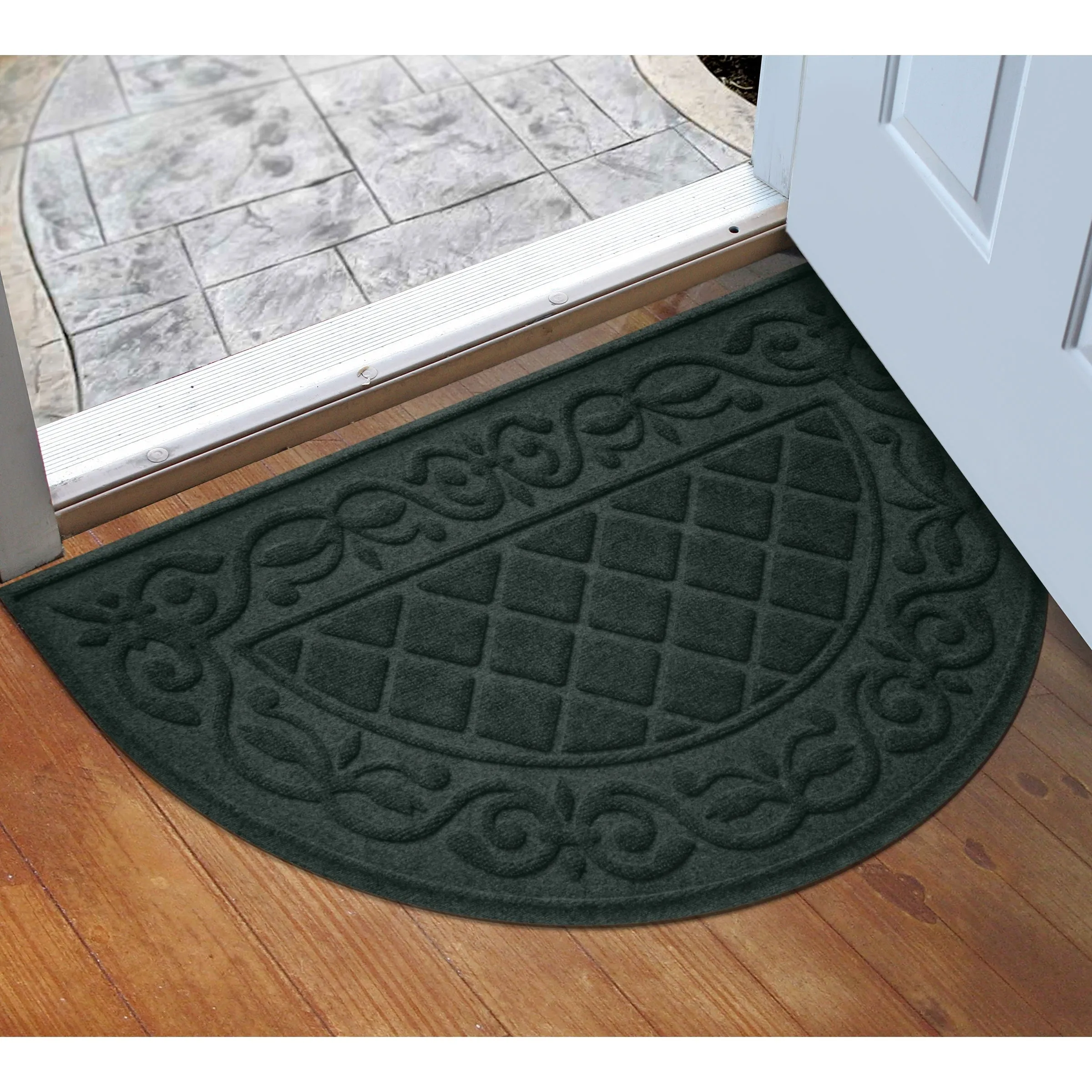 WaterHog Tristan 24x39 Indoor/Outdoor Half Round Door Mat