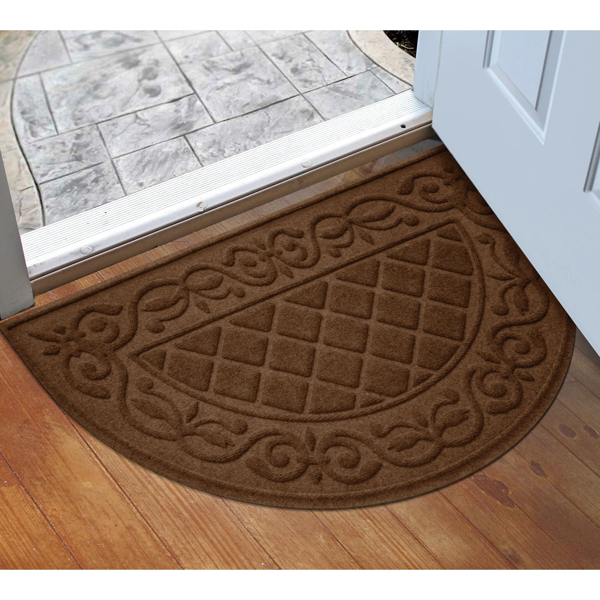 WaterHog Tristan 24x39 Indoor/Outdoor Half Round Door Mat