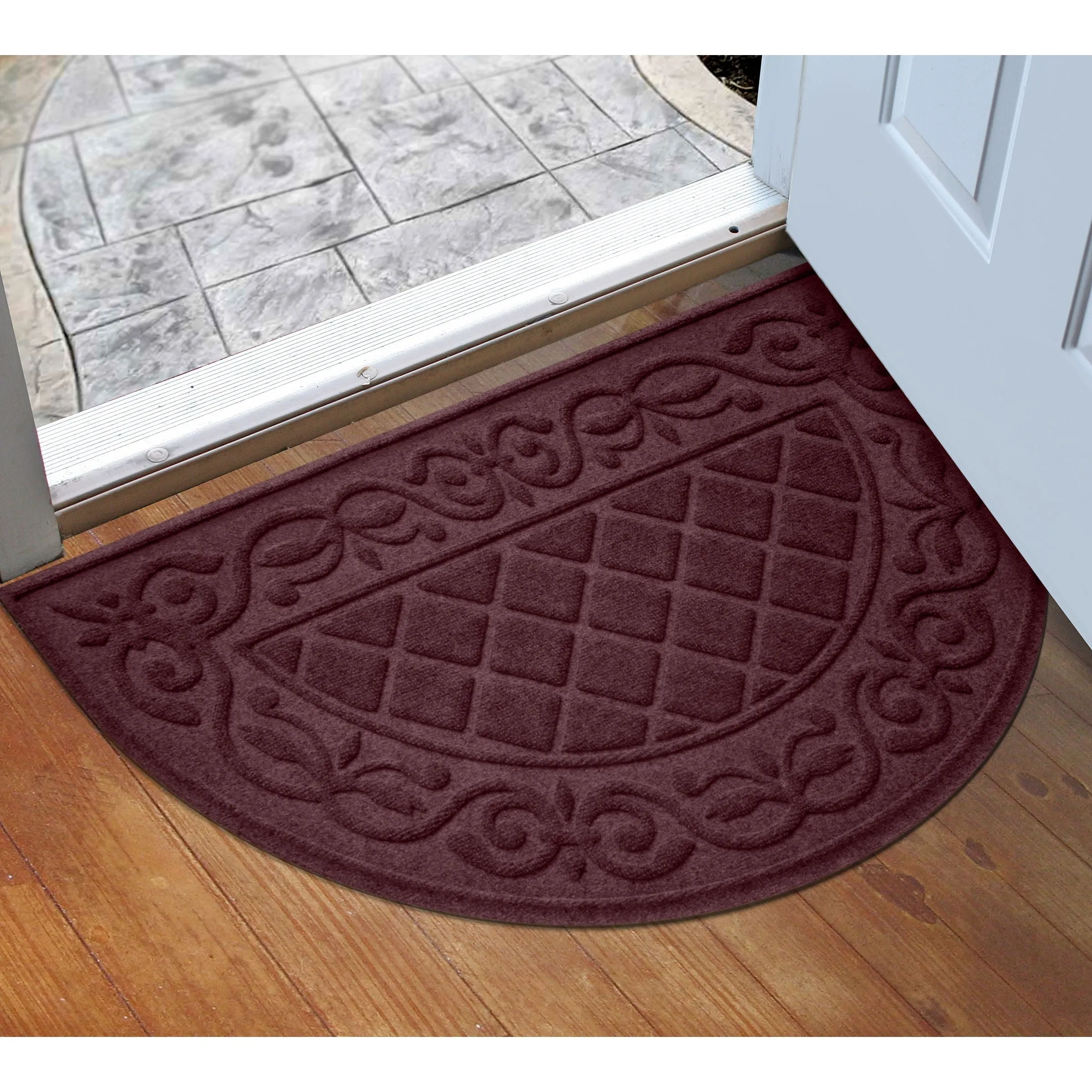 WaterHog Tristan 24x39 Indoor/Outdoor Half Round Door Mat