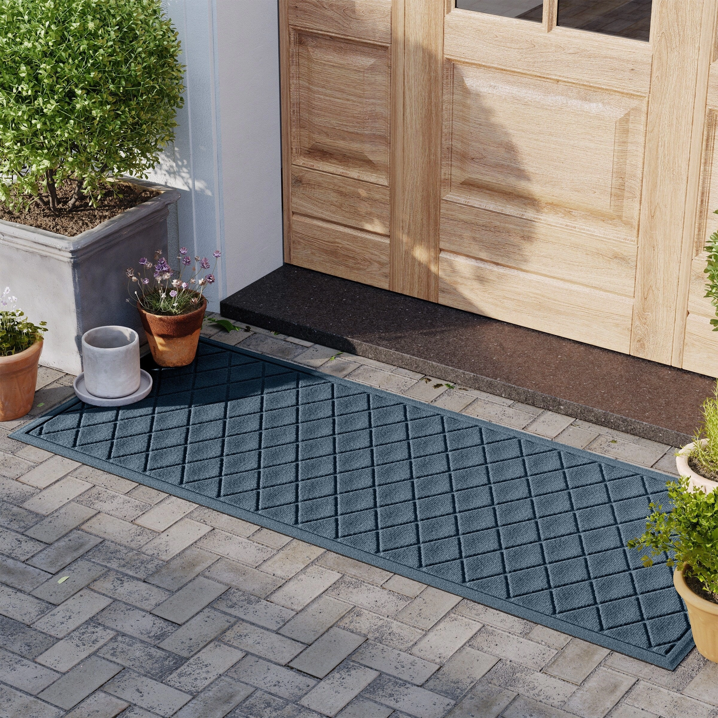 WaterHog Argyle 23 in. x 35 in. Door Mat