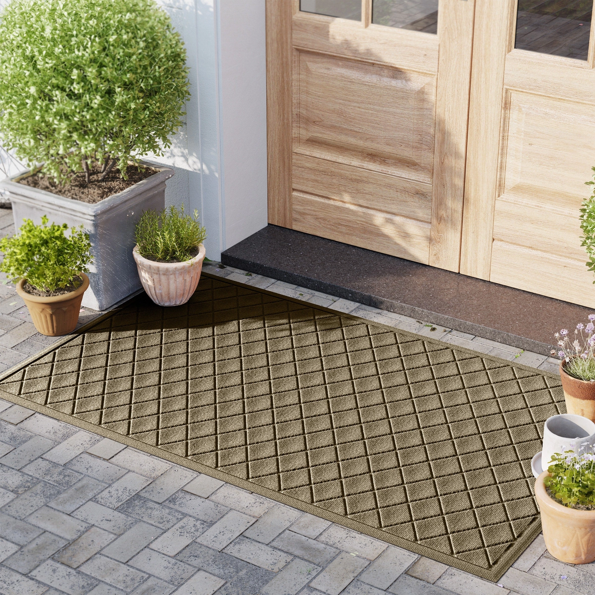 WaterHog Argyle 23 in. x 35 in. Door Mat