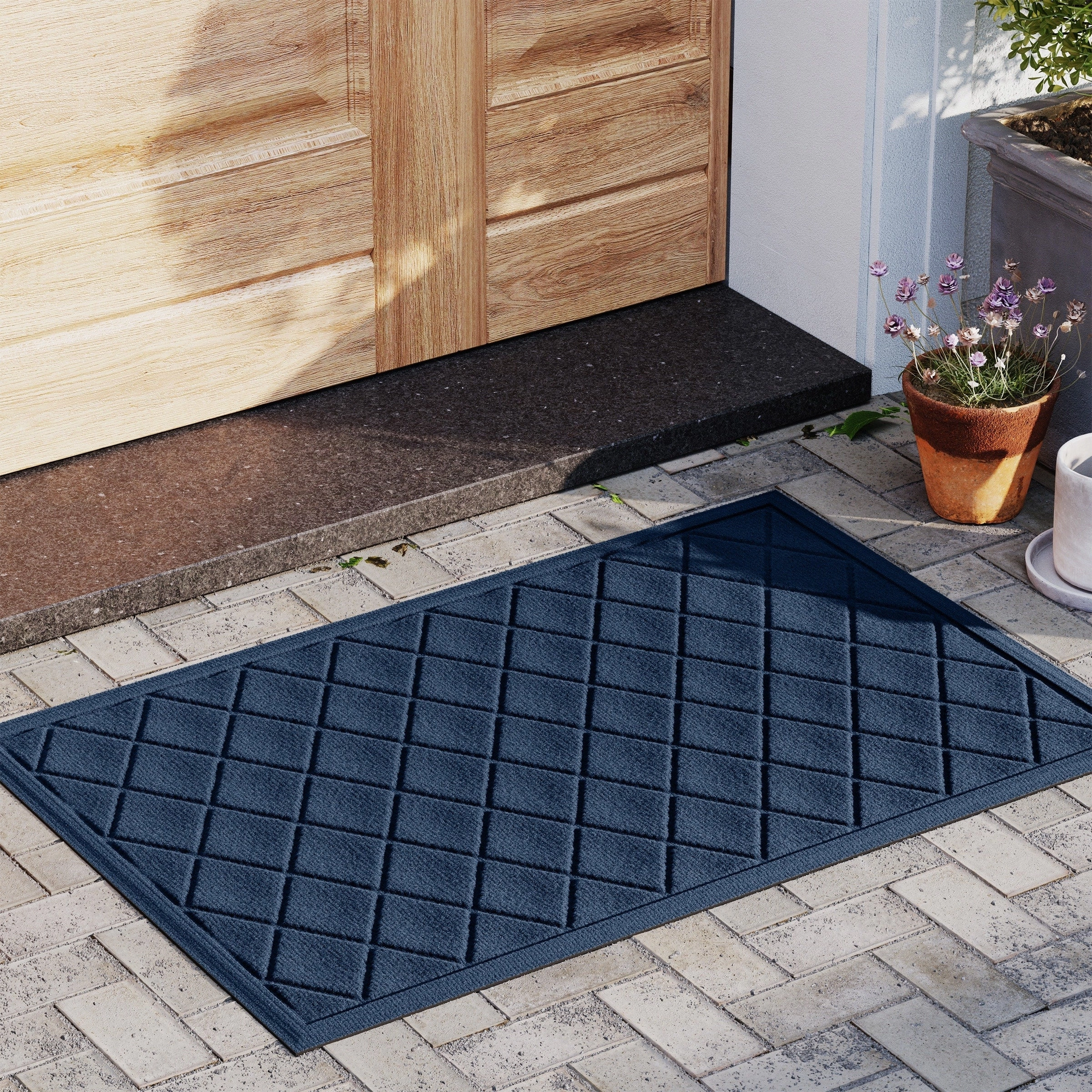 WaterHog Argyle 23 in. x 35 in. Door Mat