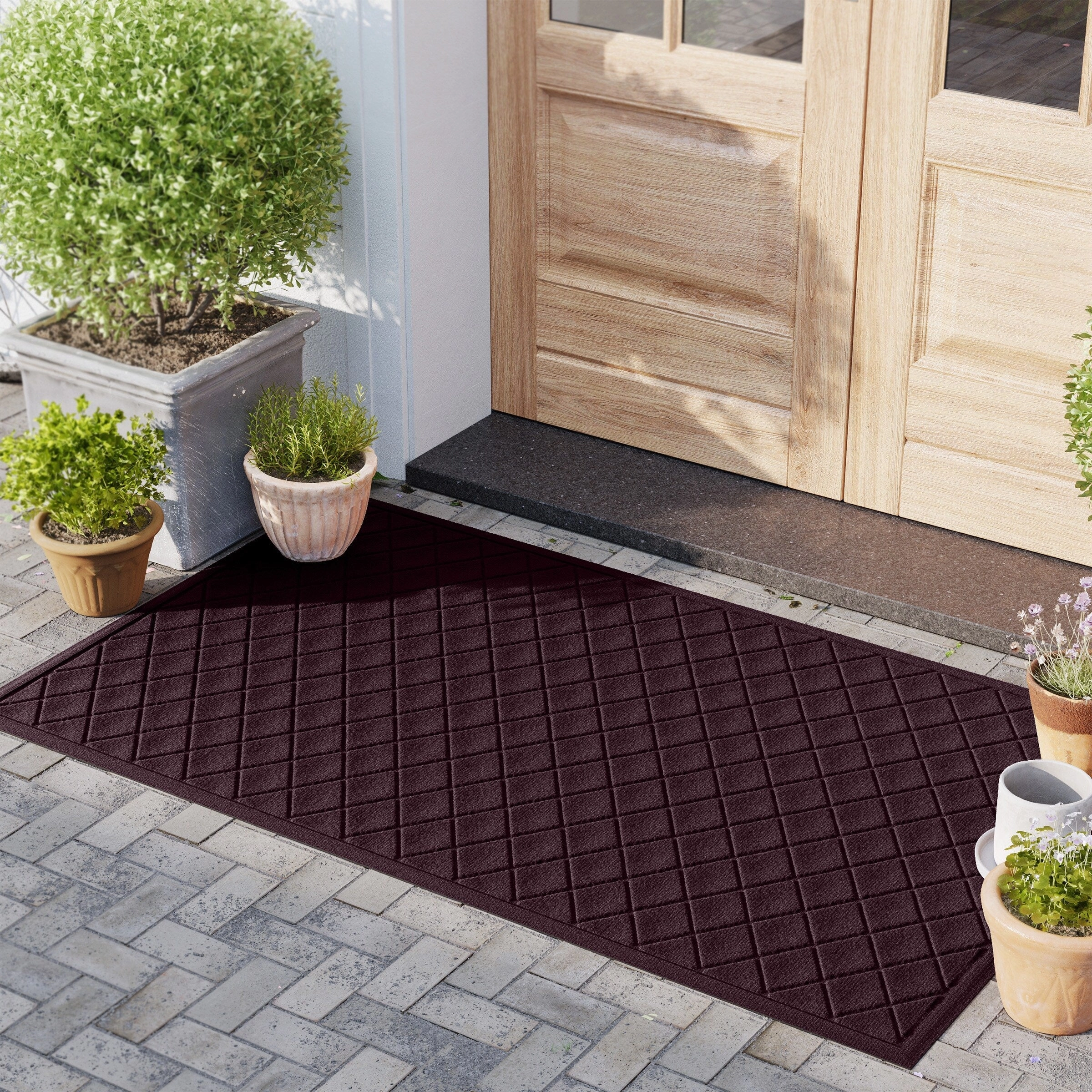 WaterHog Argyle 23 in. x 35 in. Door Mat