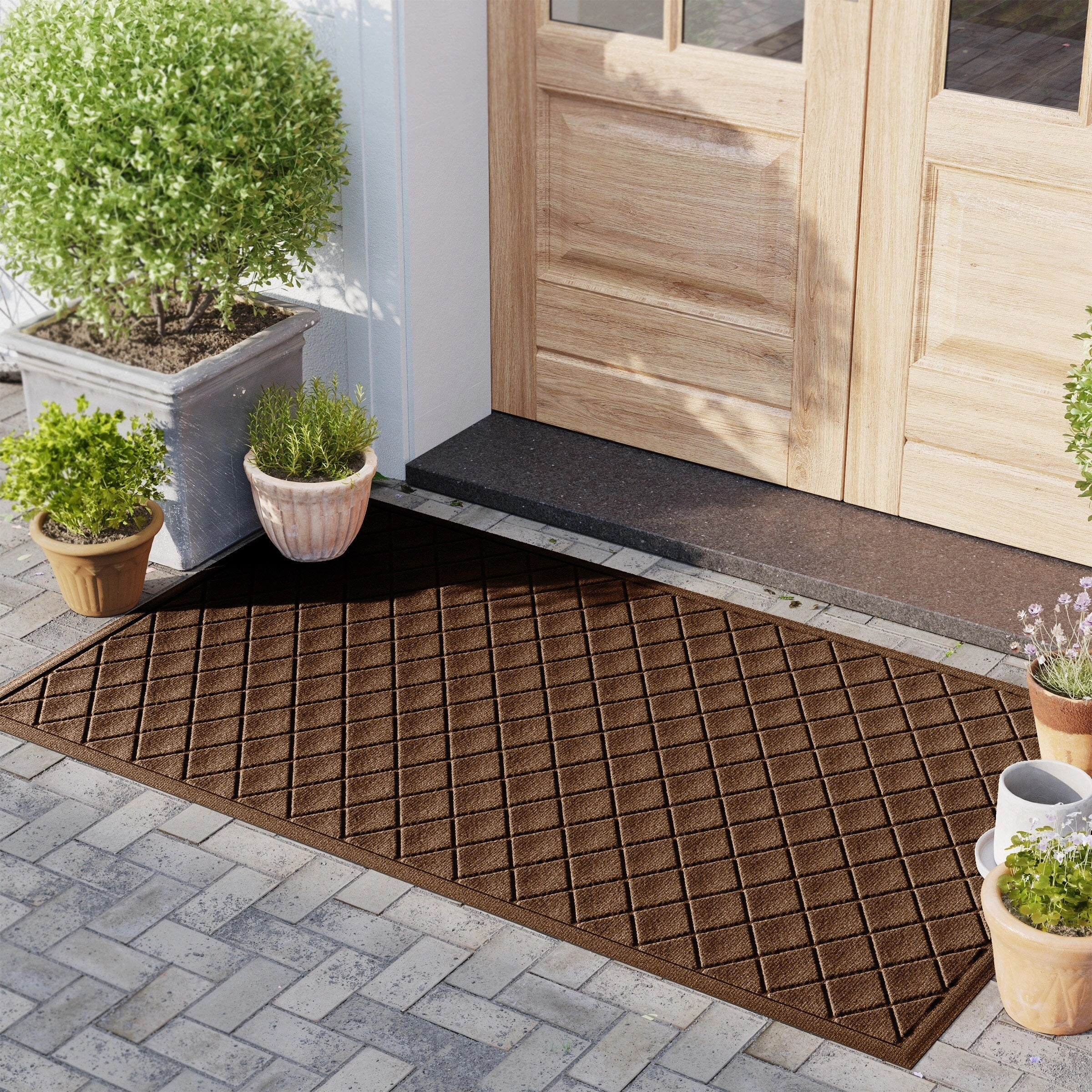 WaterHog Argyle 23 in. x 35 in. Door Mat