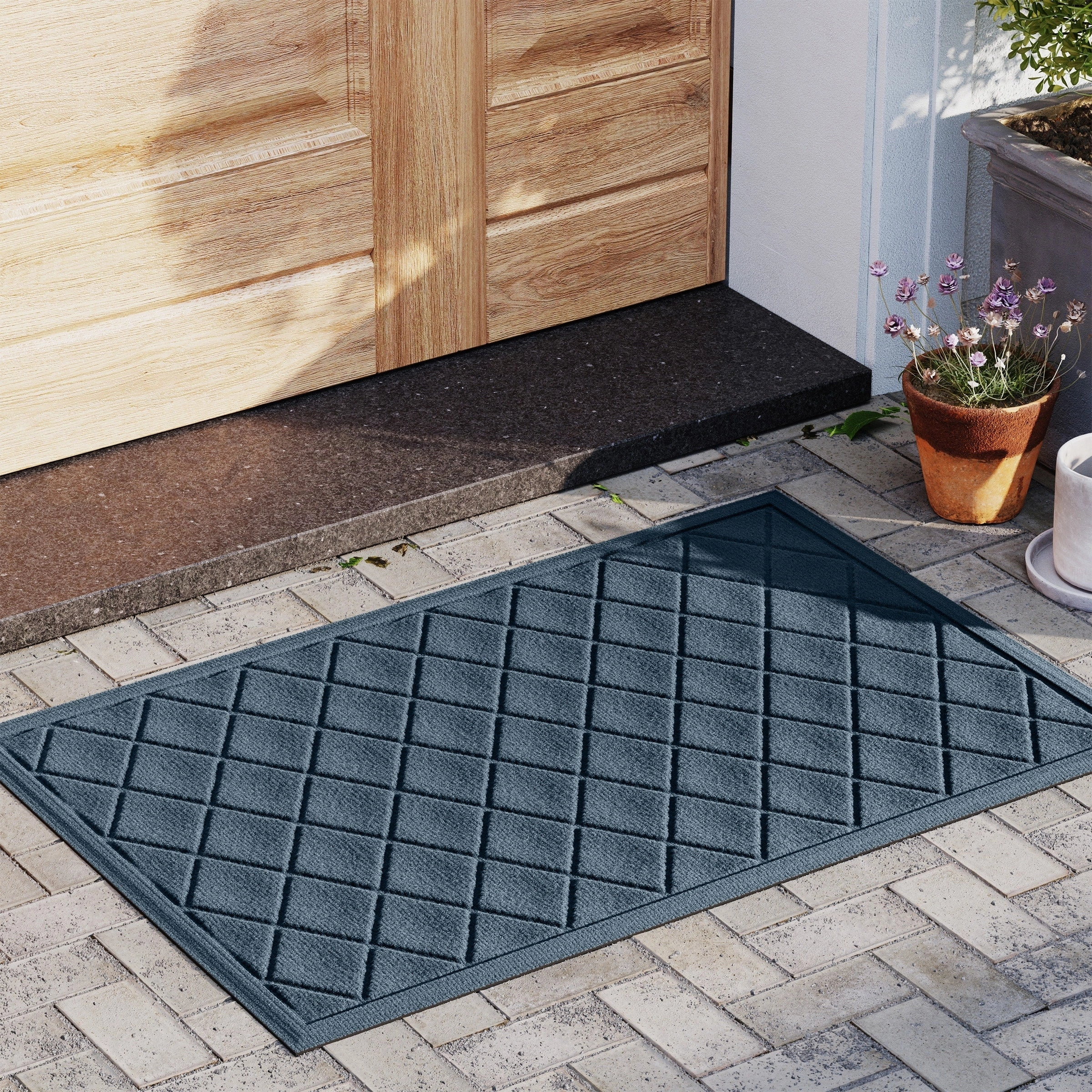 WaterHog Argyle 23 in. x 35 in. Door Mat