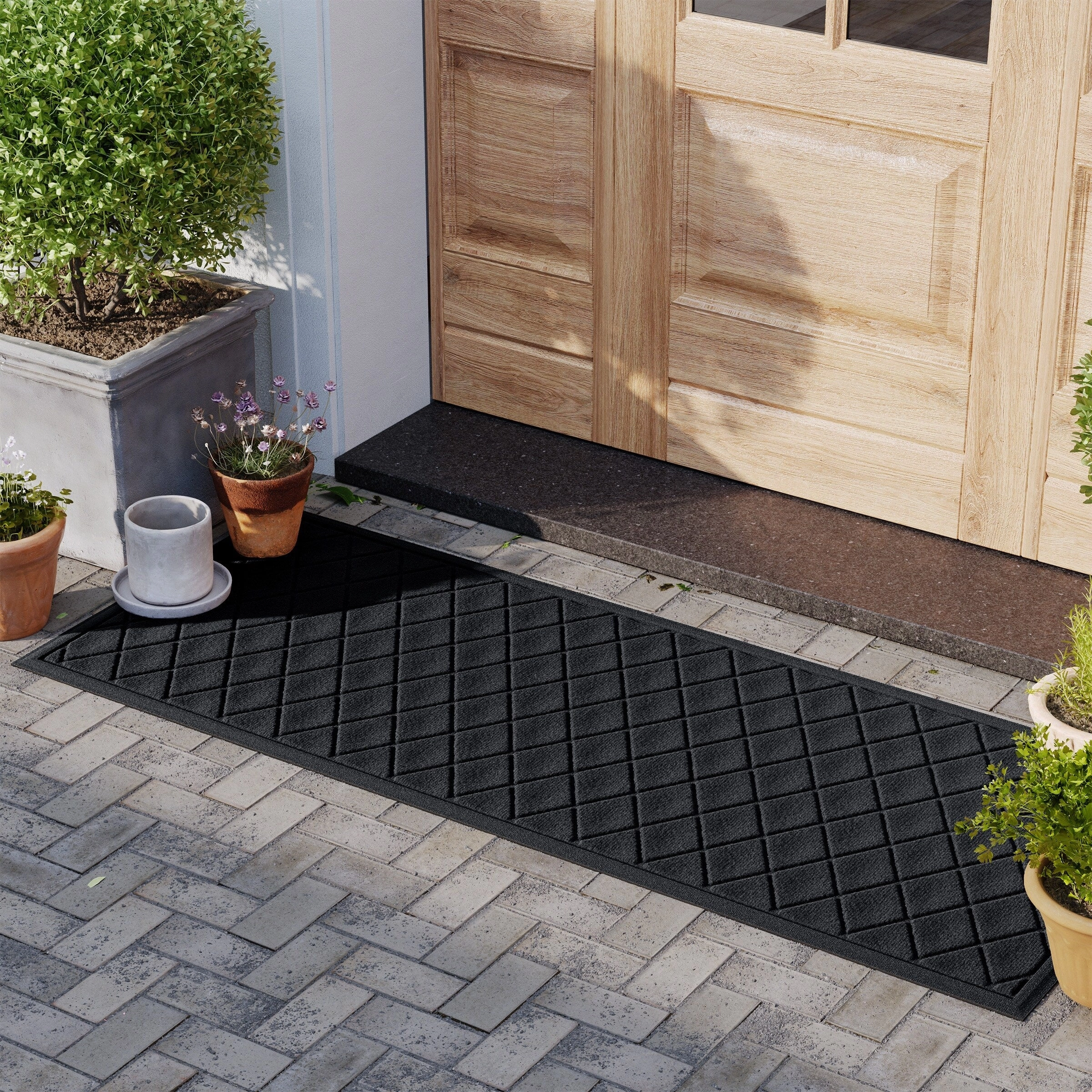 WaterHog Argyle 23 in. x 35 in. Door Mat