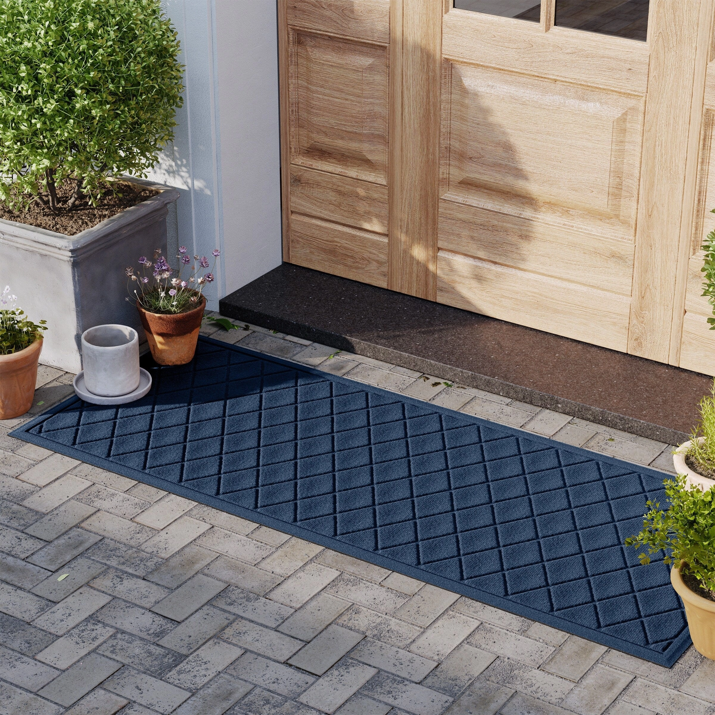 WaterHog Argyle 23 in. x 35 in. Door Mat