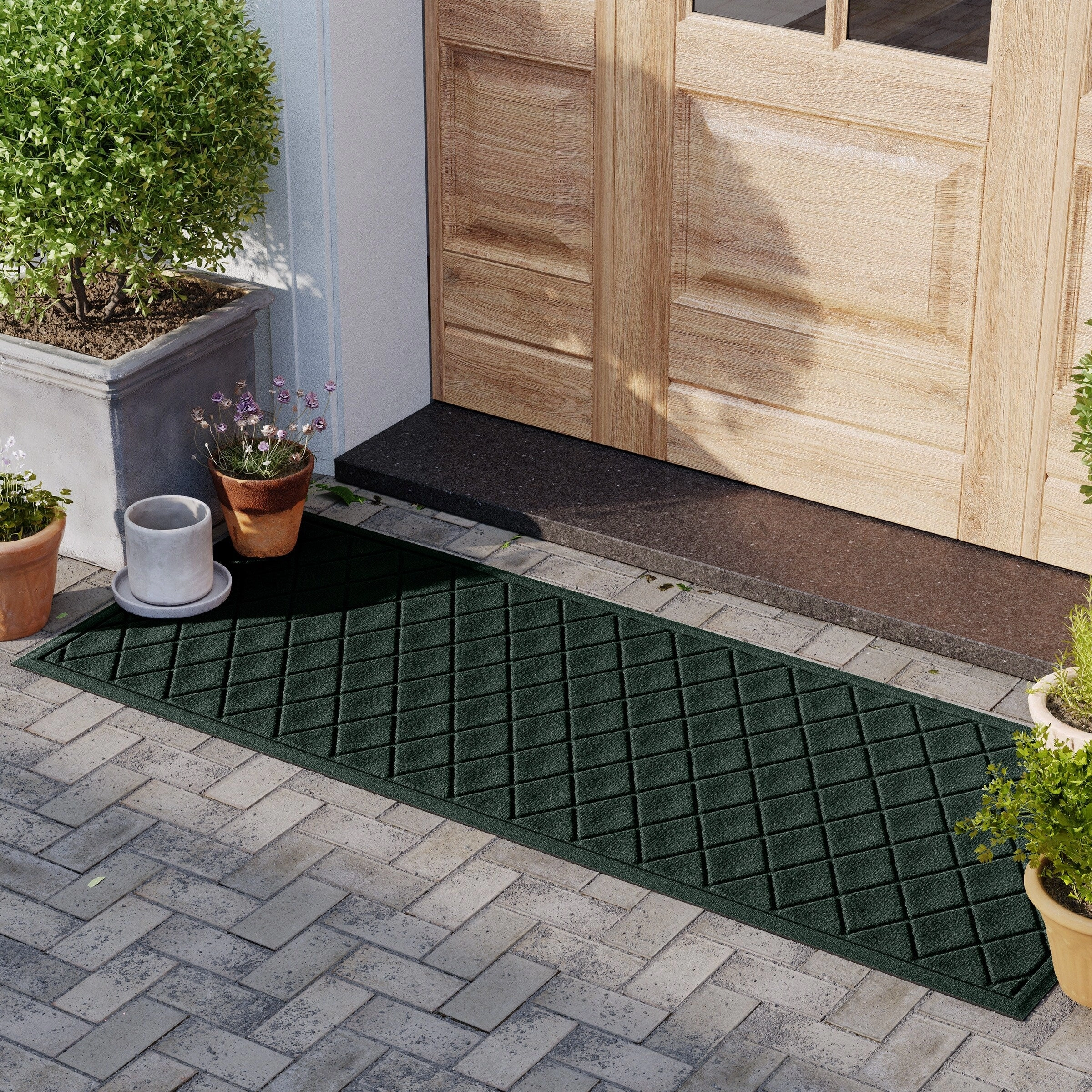 WaterHog Argyle 23 in. x 35 in. Door Mat