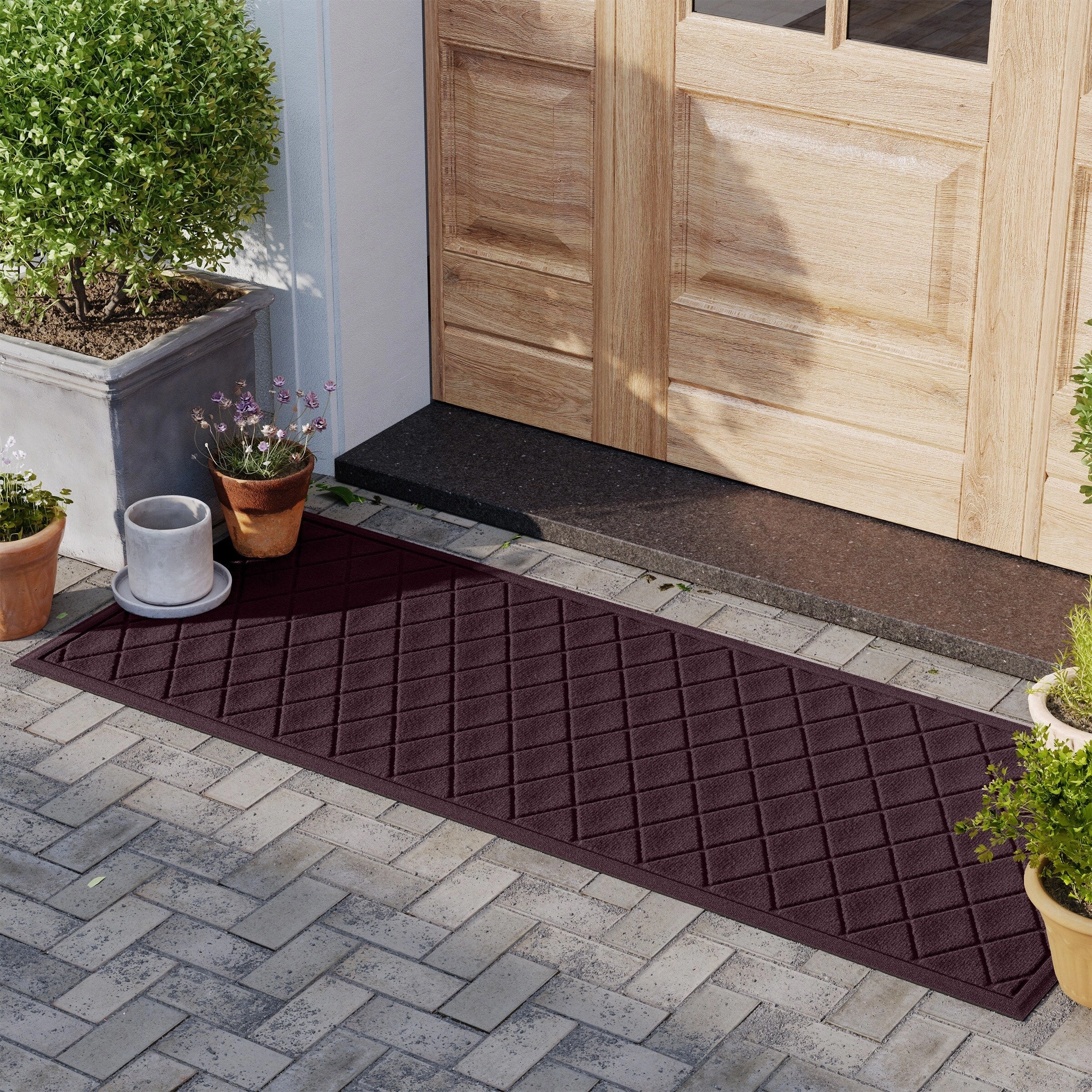 WaterHog Argyle 23 in. x 35 in. Door Mat