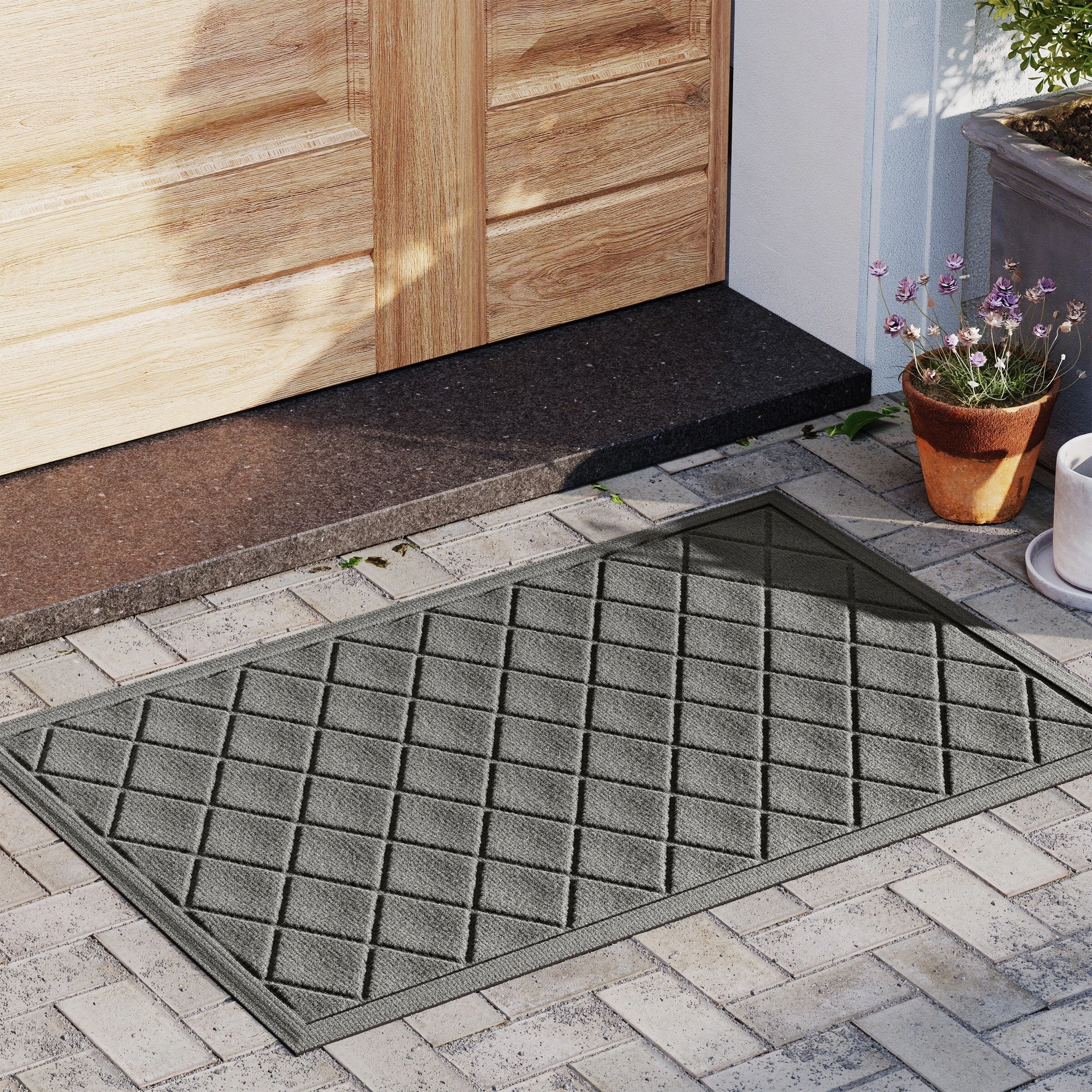 WaterHog Argyle 23 in. x 35 in. Door Mat