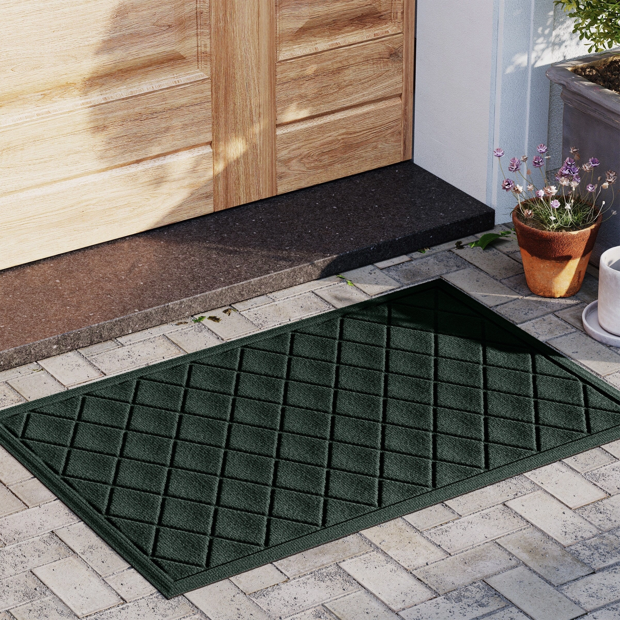 WaterHog Argyle 23 in. x 35 in. Door Mat