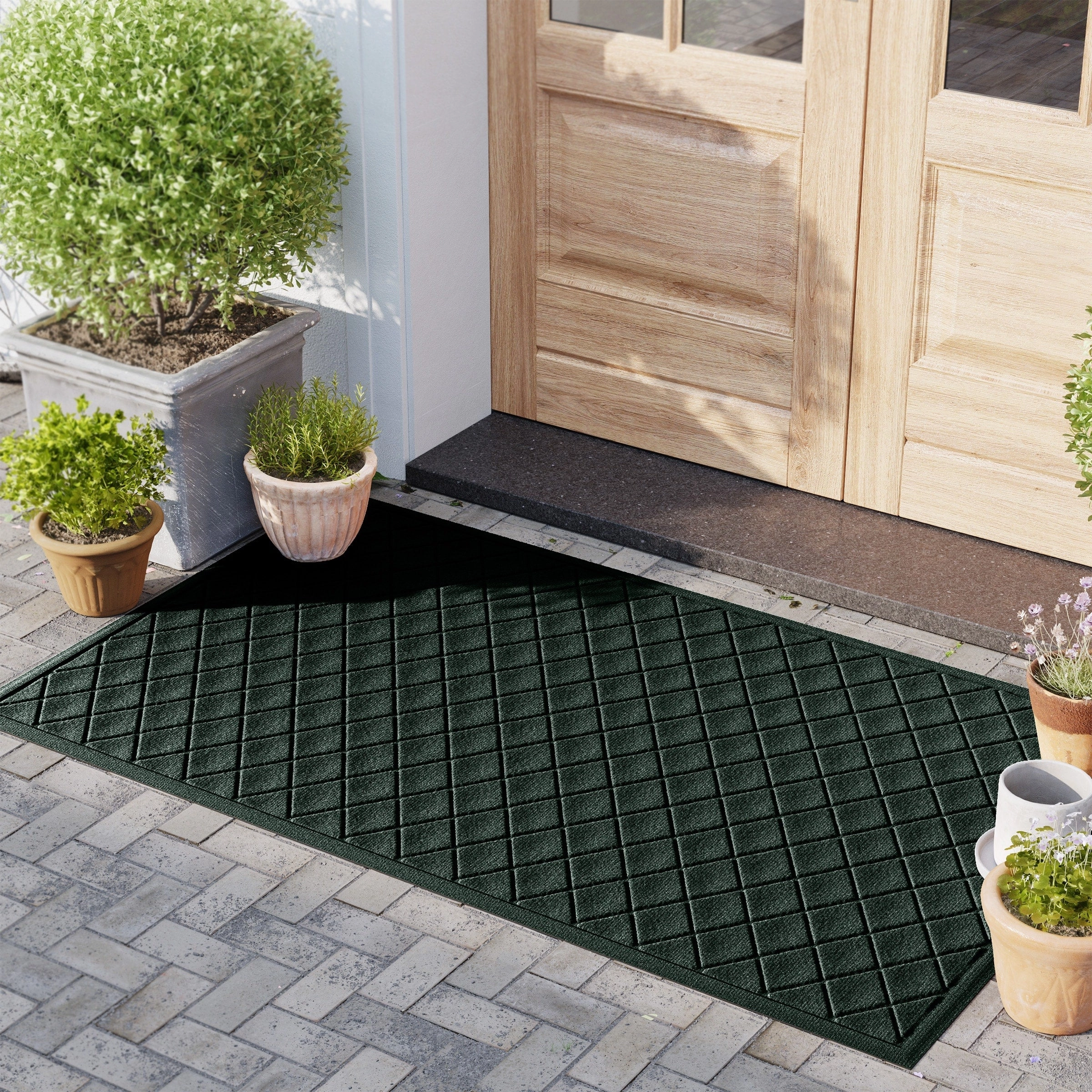 WaterHog Argyle 23 in. x 35 in. Door Mat