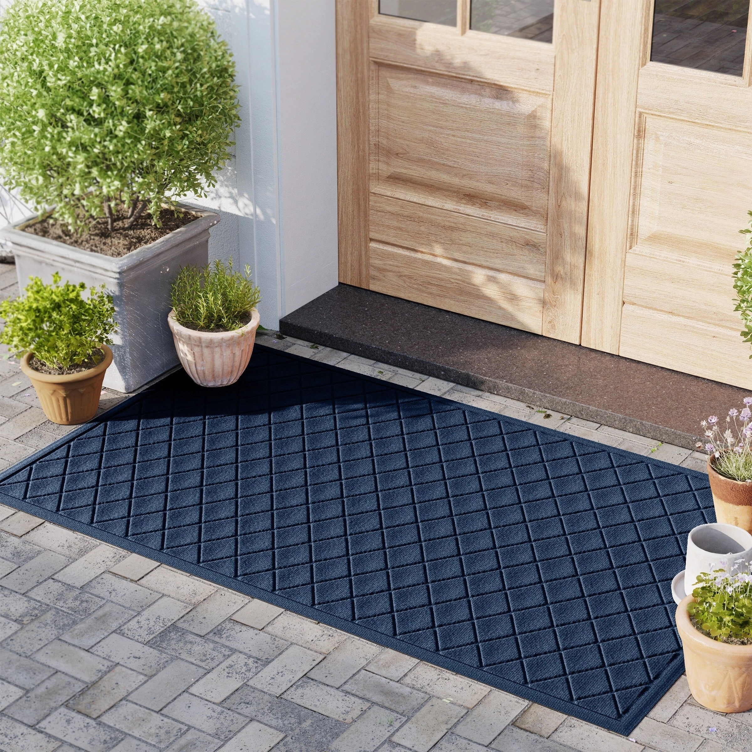 WaterHog Argyle 23 in. x 35 in. Door Mat