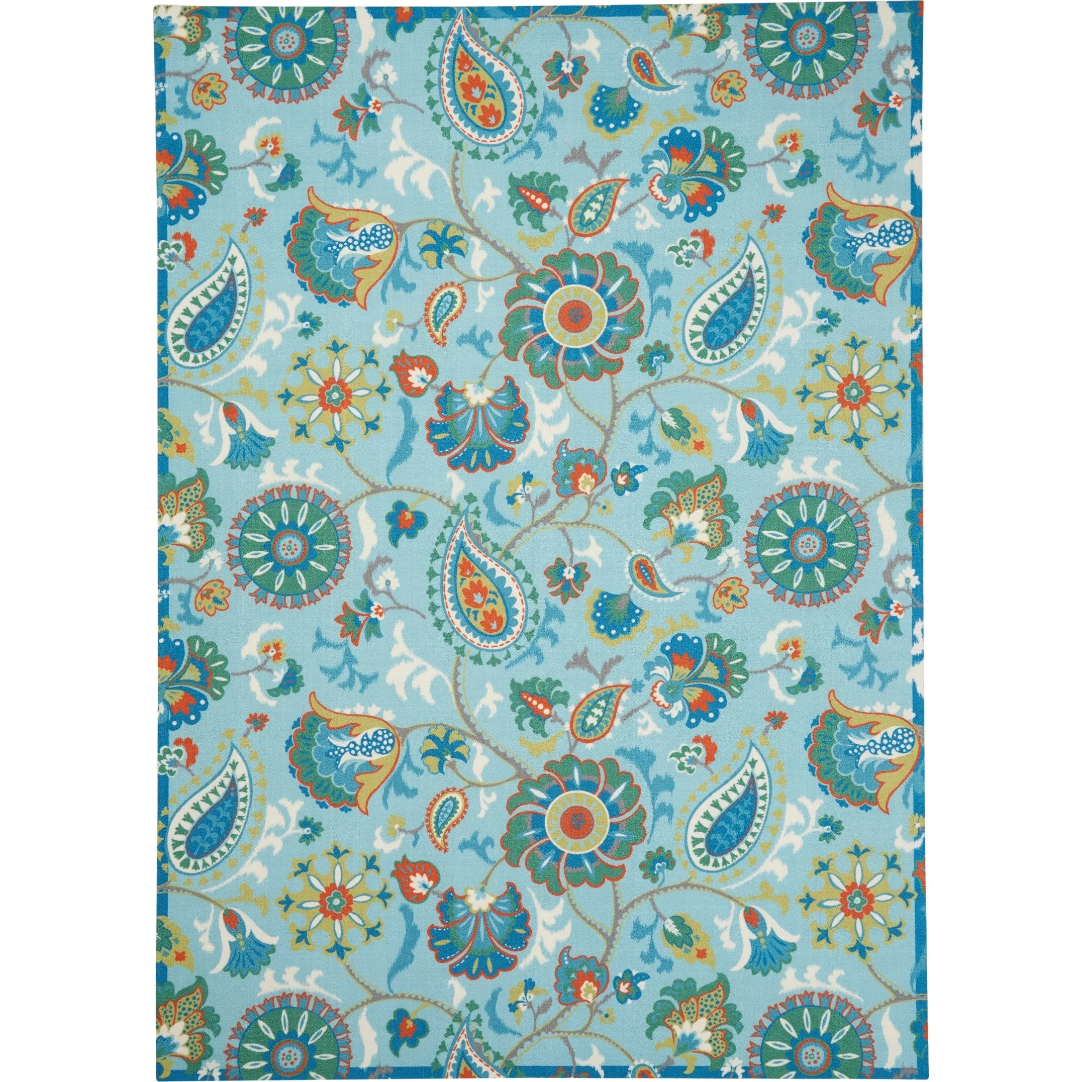 Waverly Sun N' Shade Paisley Indoor/ Outdoor Area Rug