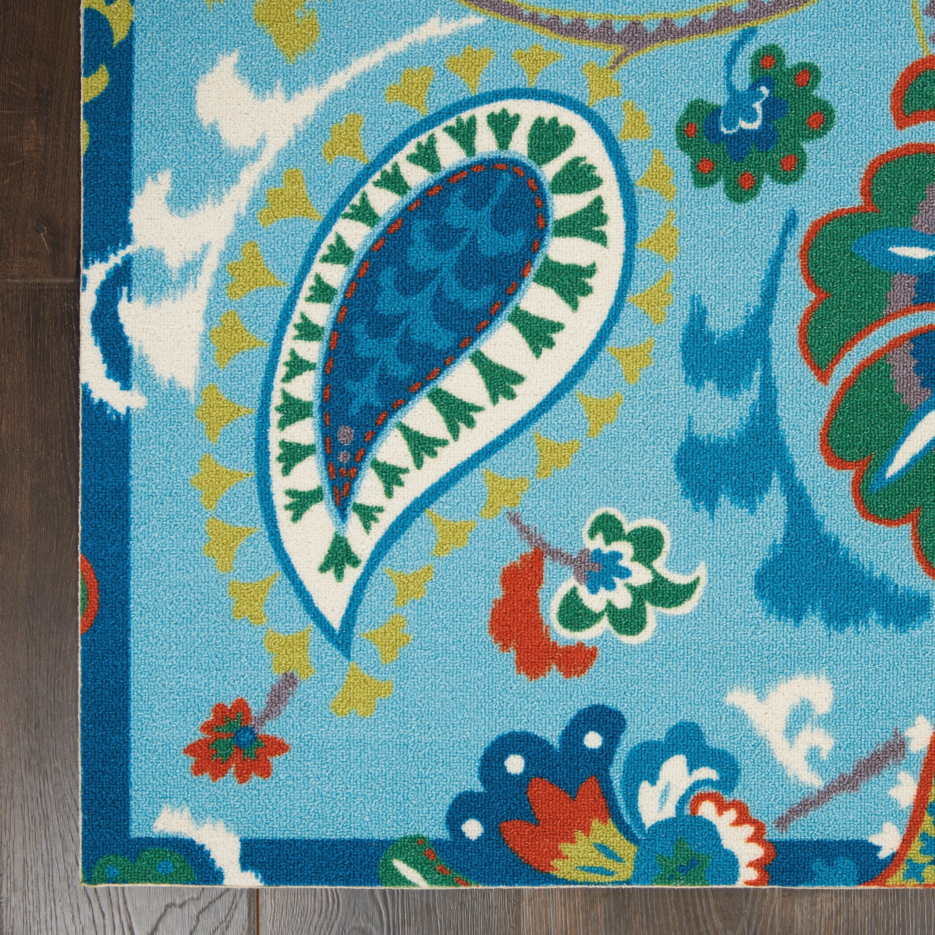 Waverly Sun N' Shade Paisley Indoor/ Outdoor Area Rug