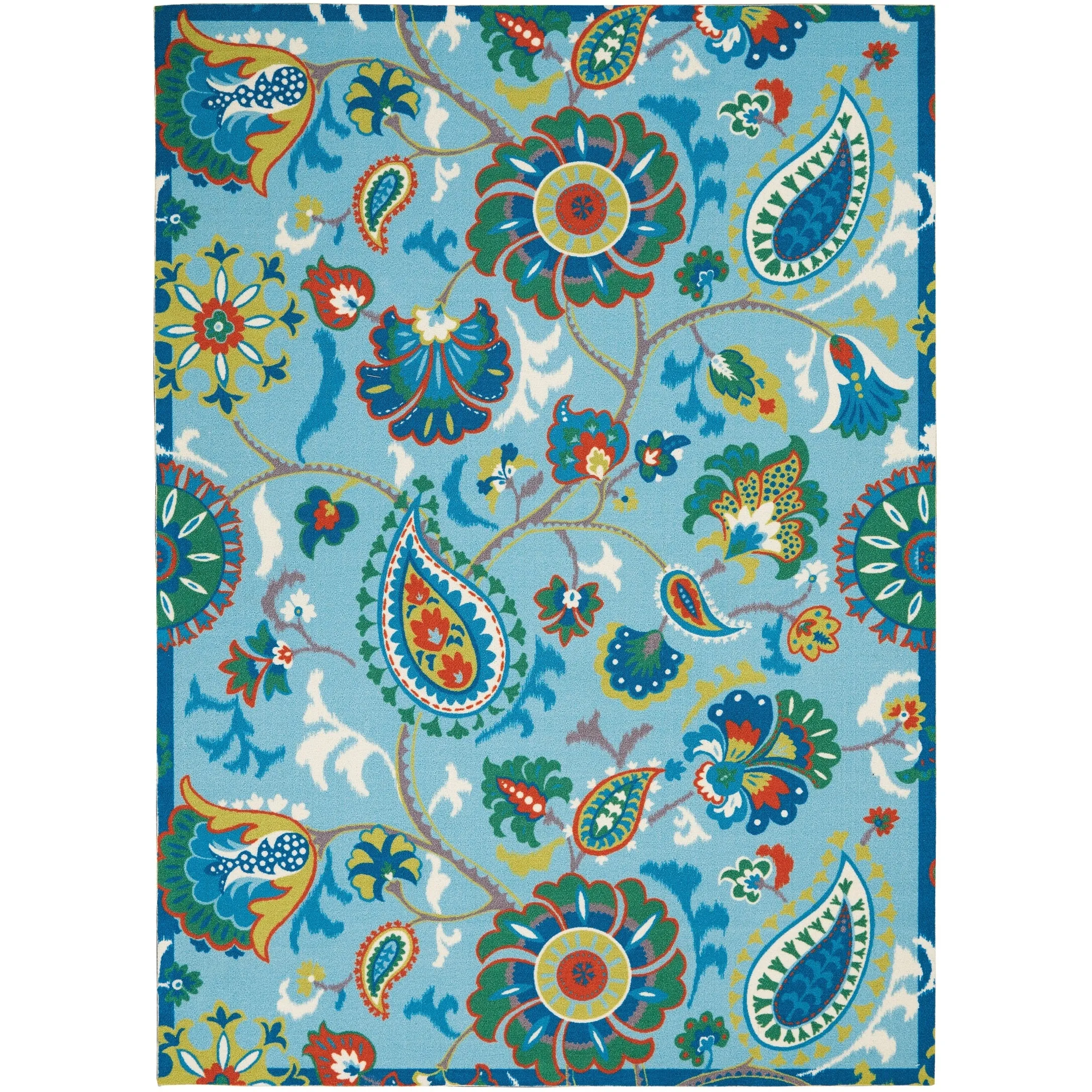 Waverly Sun N' Shade Paisley Indoor/ Outdoor Area Rug