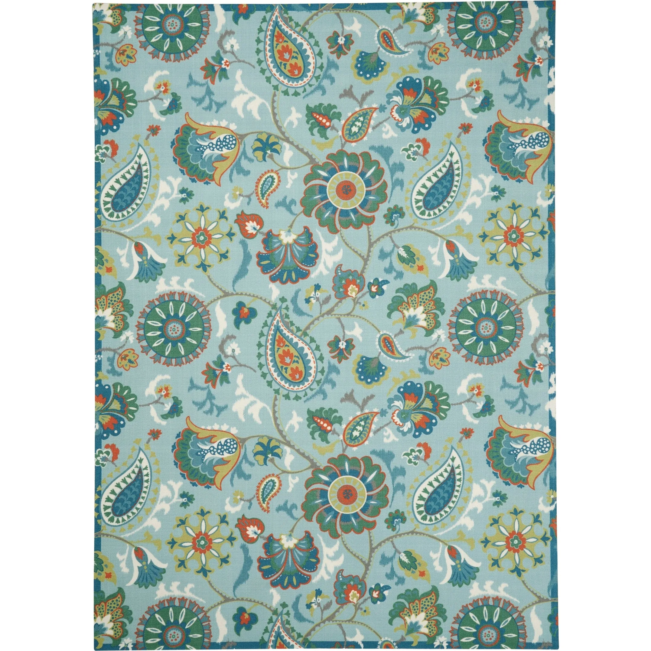 Waverly Sun N' Shade Paisley Indoor/ Outdoor Area Rug