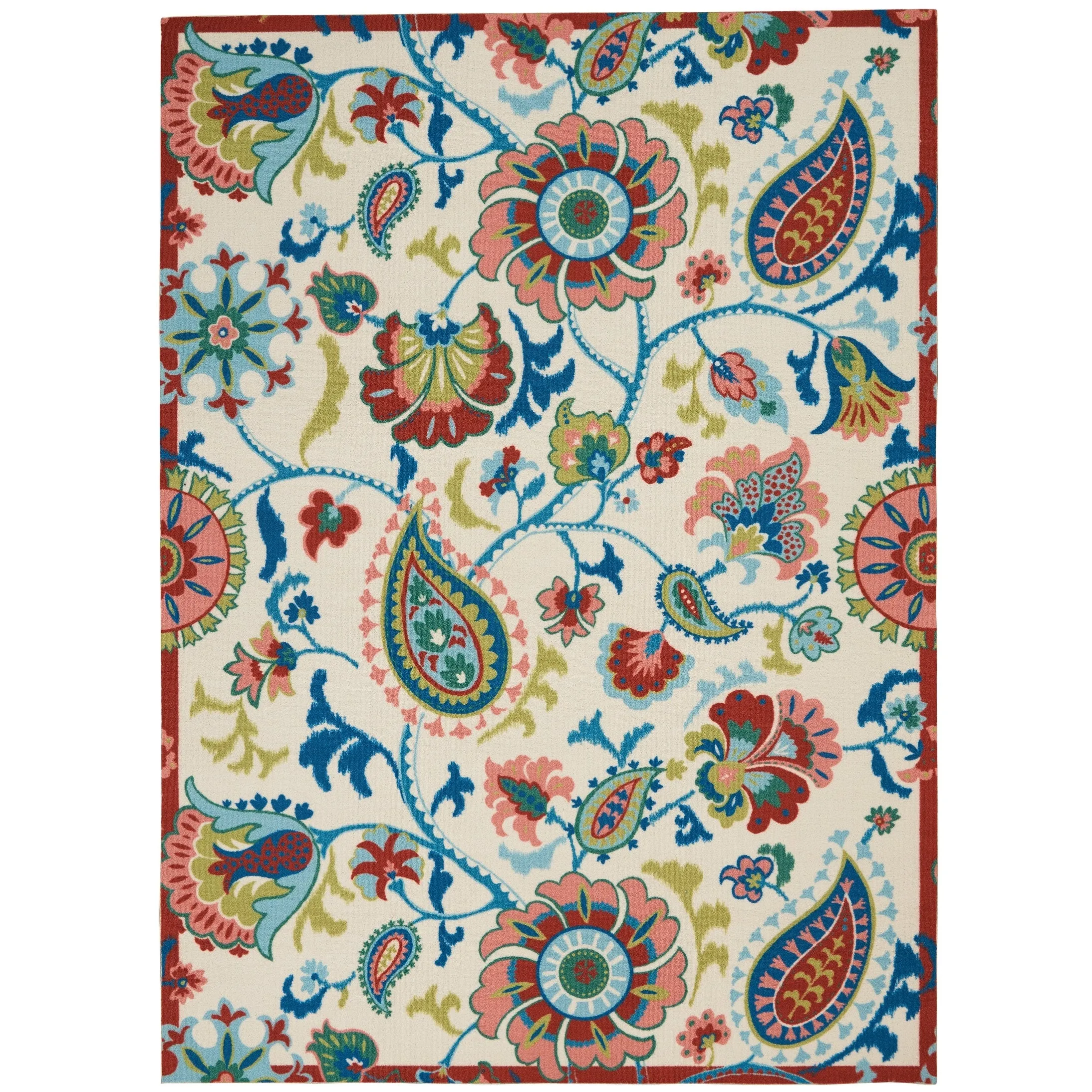 Waverly Sun N' Shade Paisley Indoor/ Outdoor Area Rug