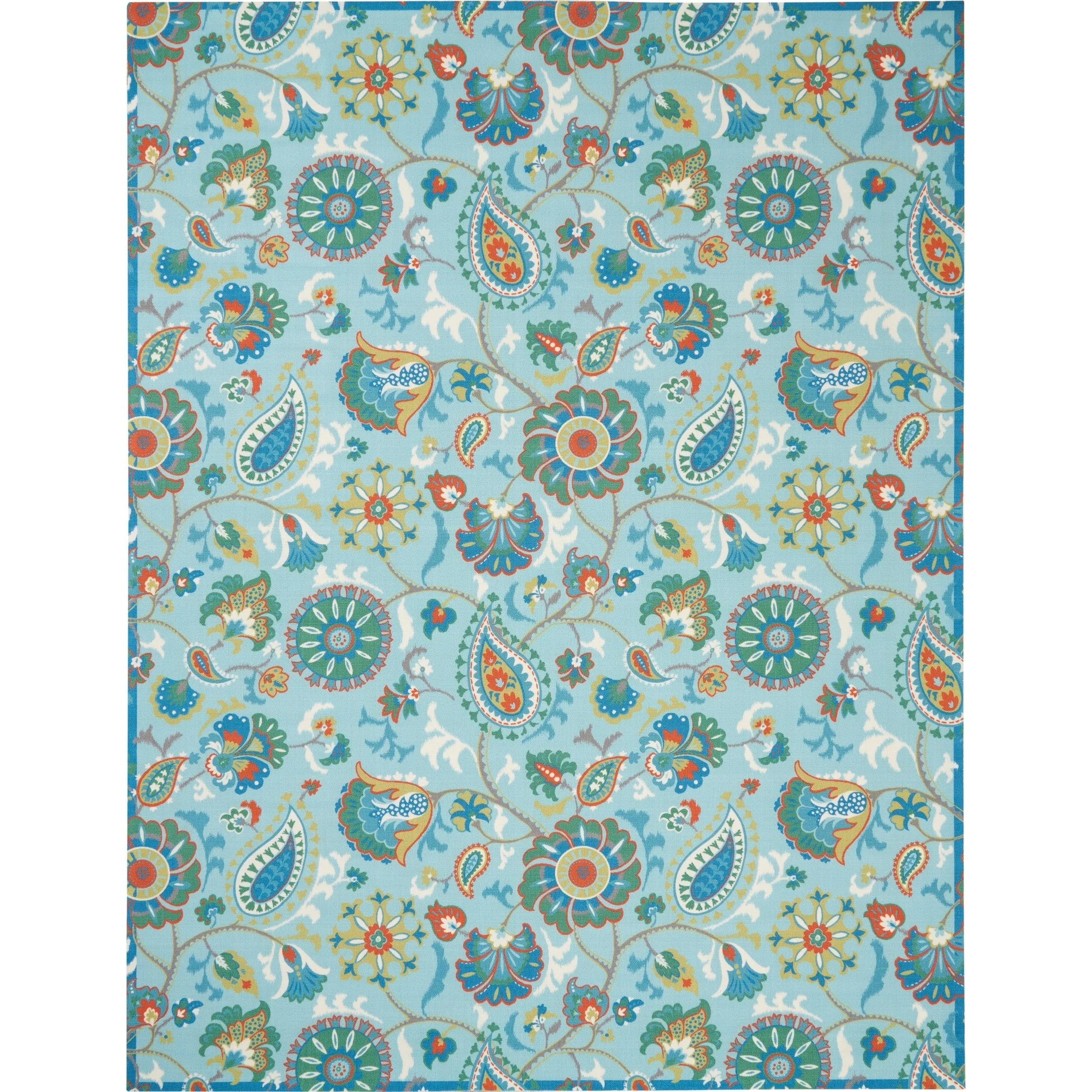 Waverly Sun N' Shade Paisley Indoor/ Outdoor Area Rug