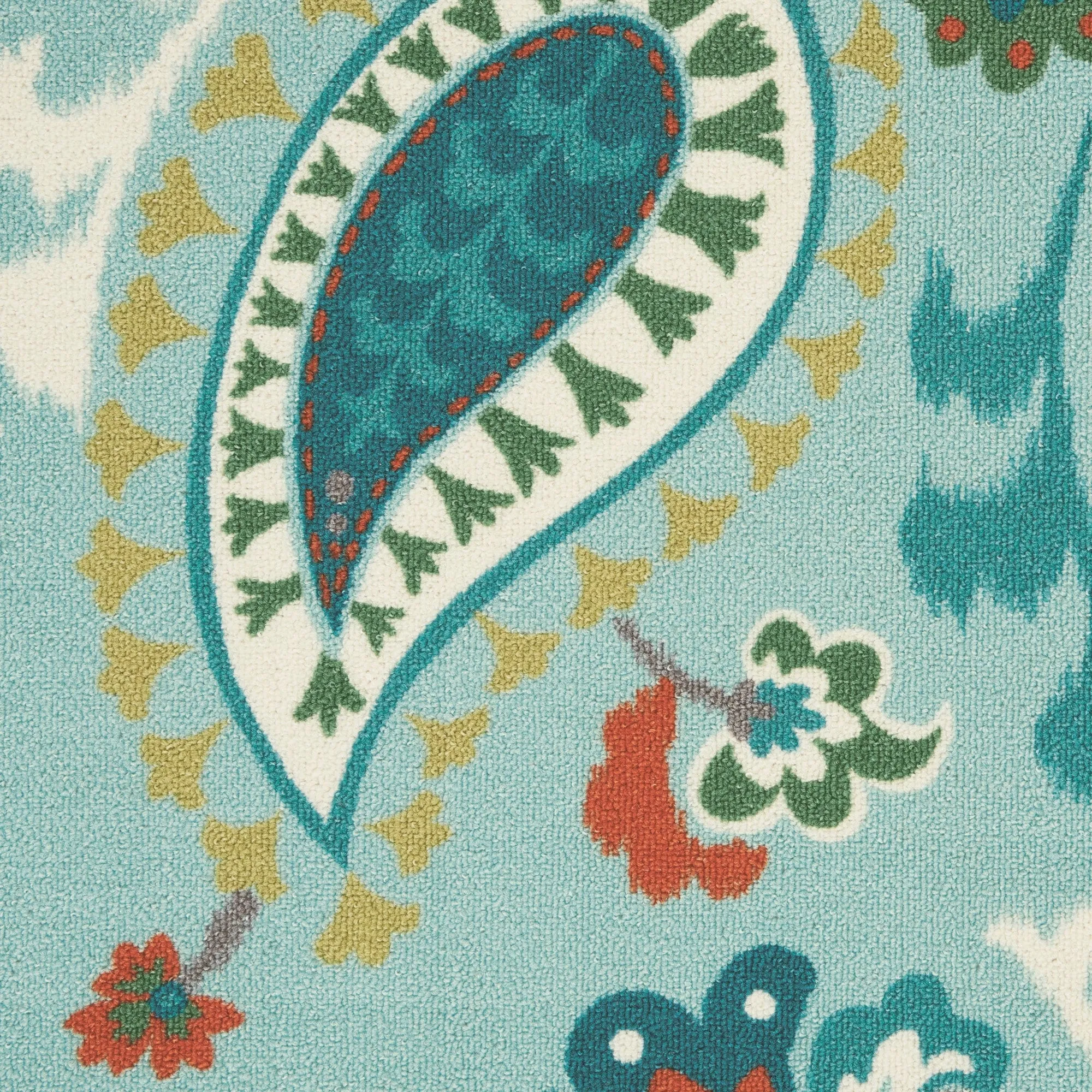 Waverly Sun N' Shade Paisley Indoor/ Outdoor Area Rug