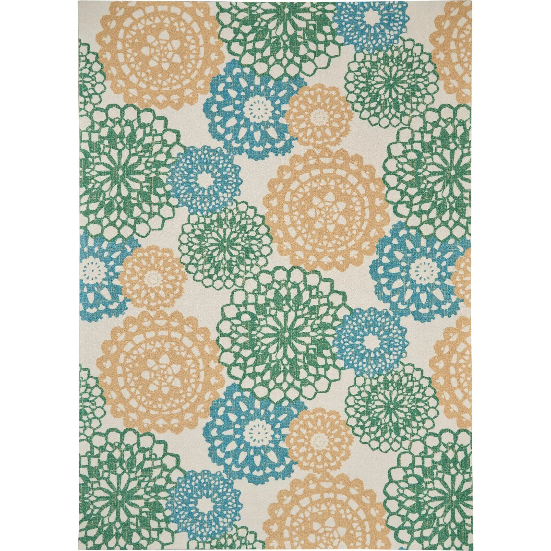 Waverly Sun N' Shade Retro Floral Indoor/ Outdoor Area Rug