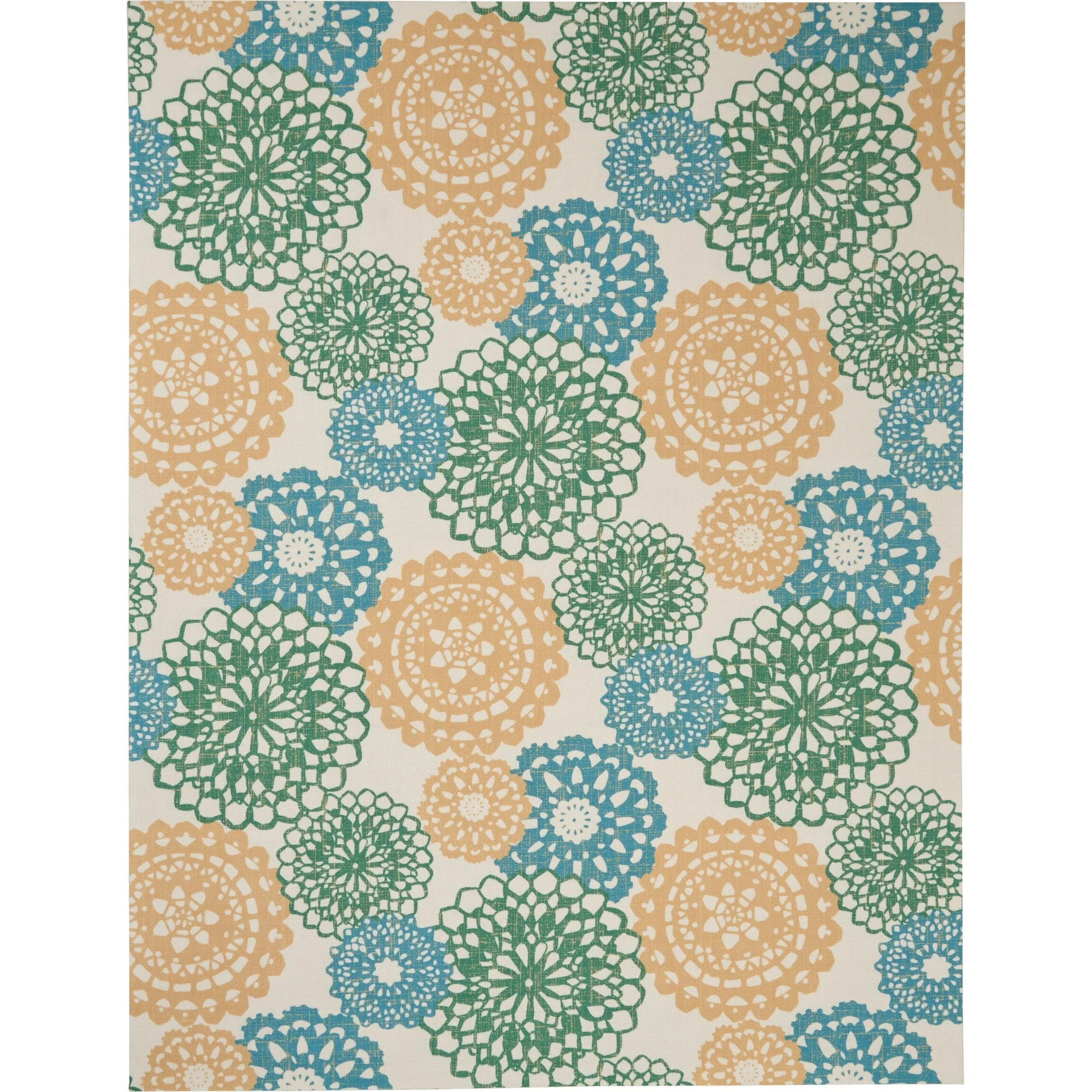 Waverly Sun N' Shade Retro Floral Indoor/ Outdoor Area Rug