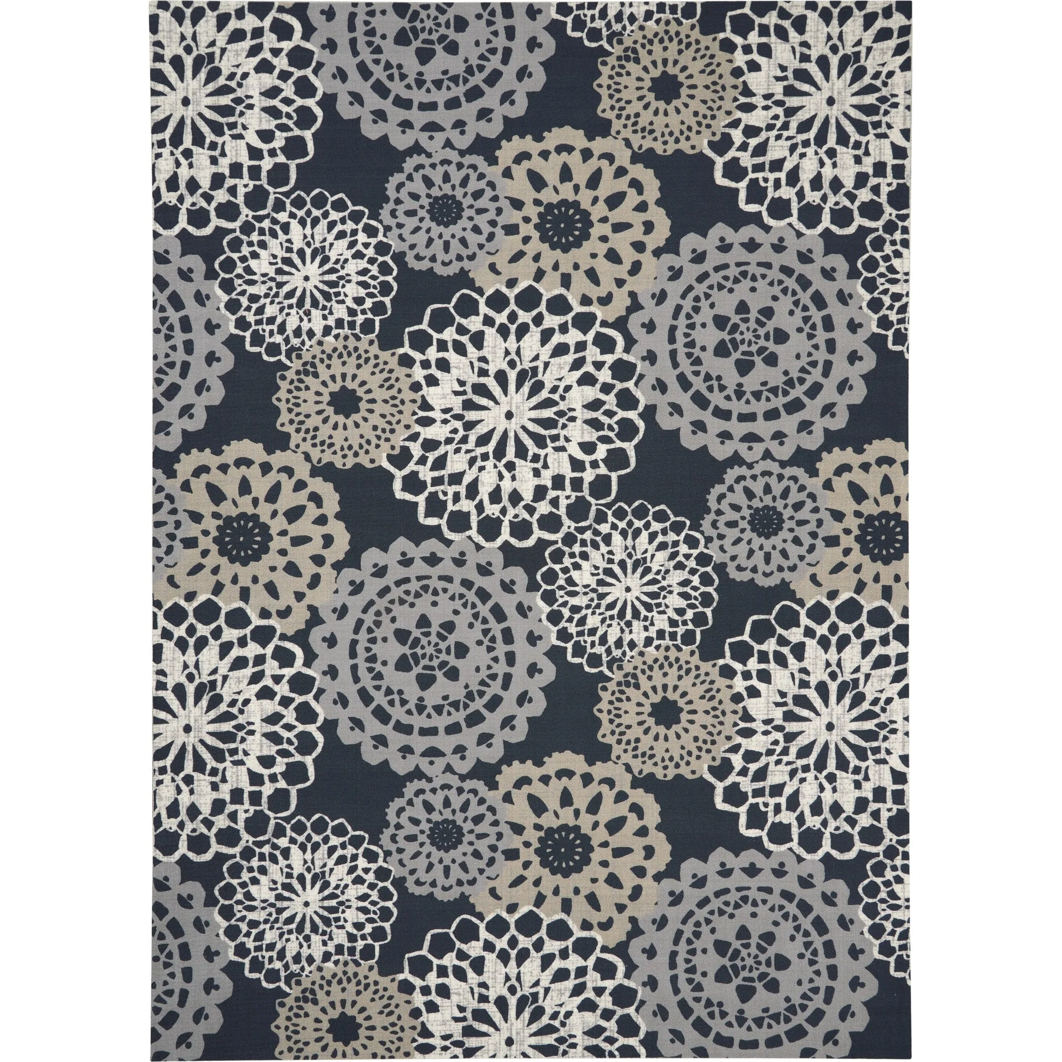 Waverly Sun N' Shade Retro Floral Indoor/ Outdoor Area Rug