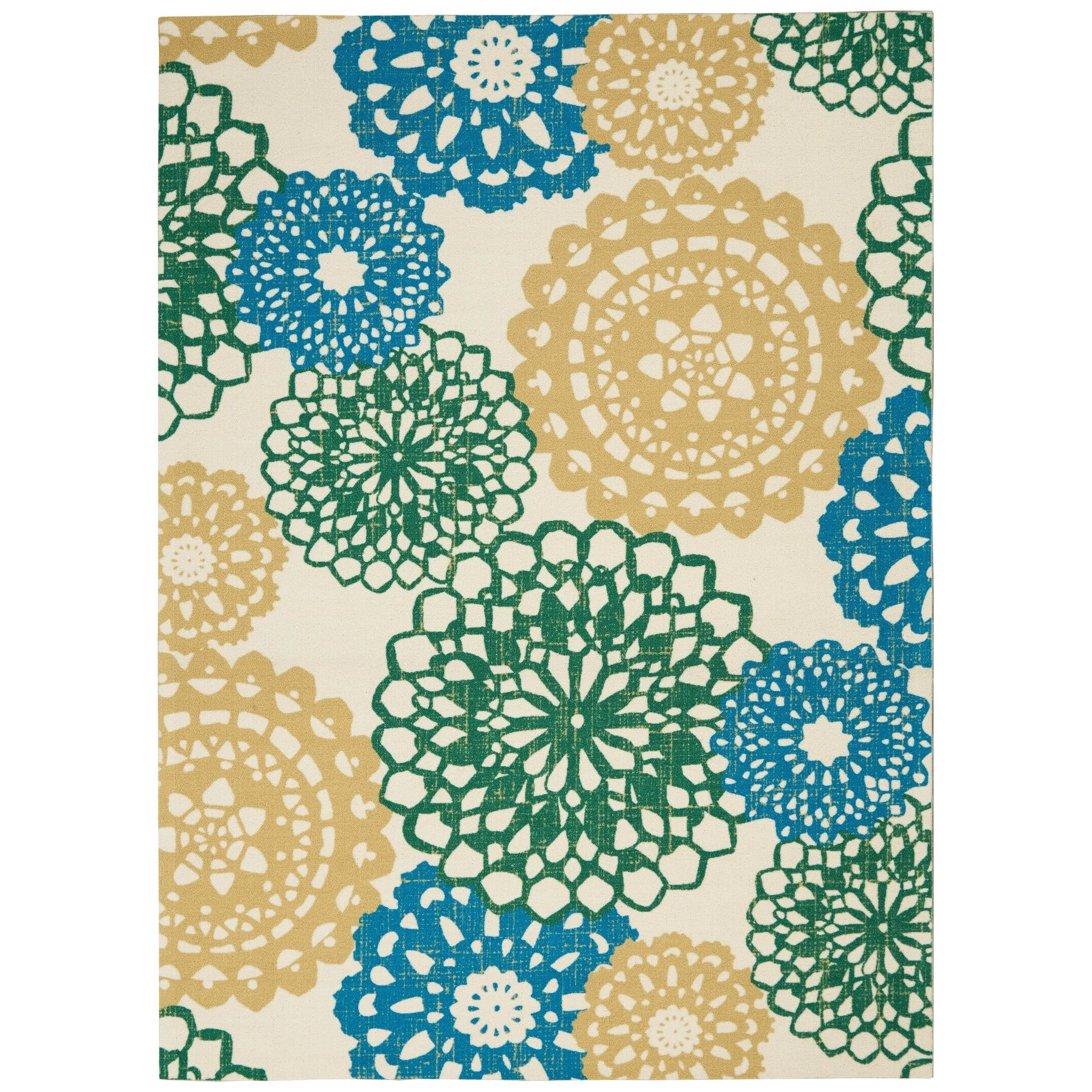 Waverly Sun N' Shade Retro Floral Indoor/ Outdoor Area Rug