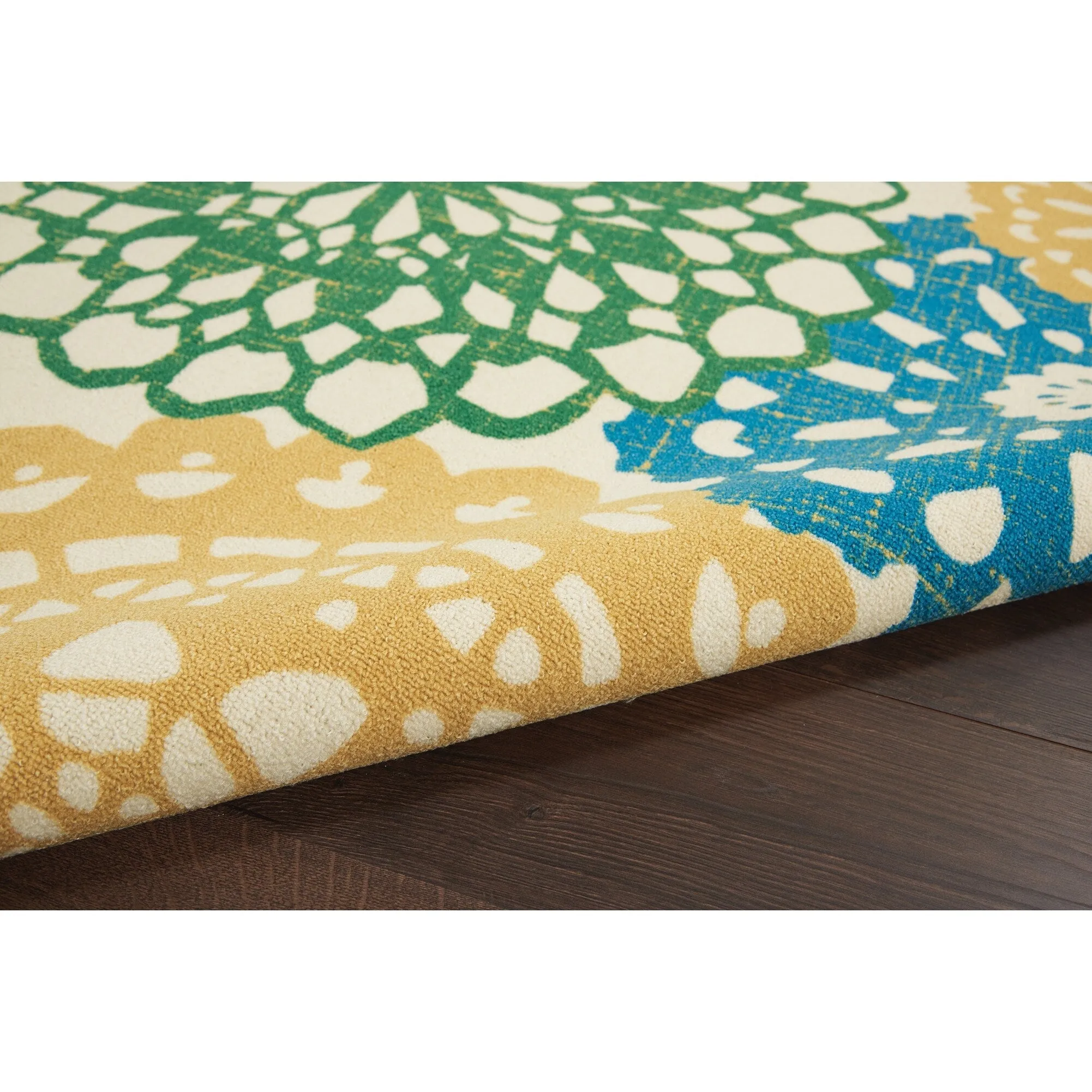 Waverly Sun N' Shade Retro Floral Indoor/ Outdoor Area Rug
