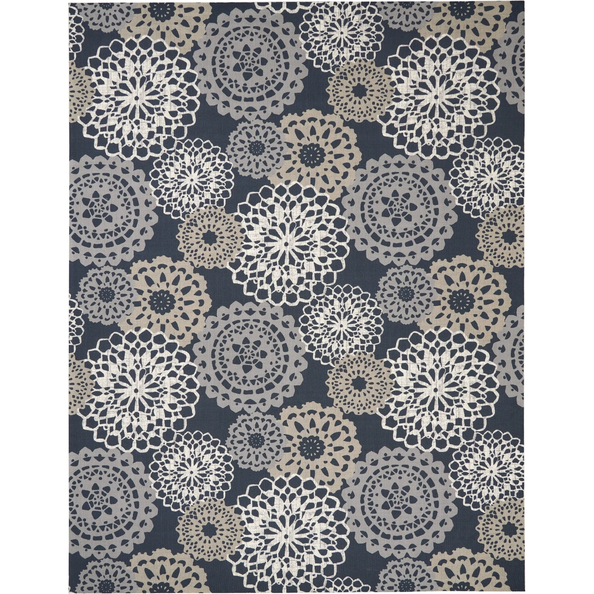 Waverly Sun N' Shade Retro Floral Indoor/ Outdoor Area Rug