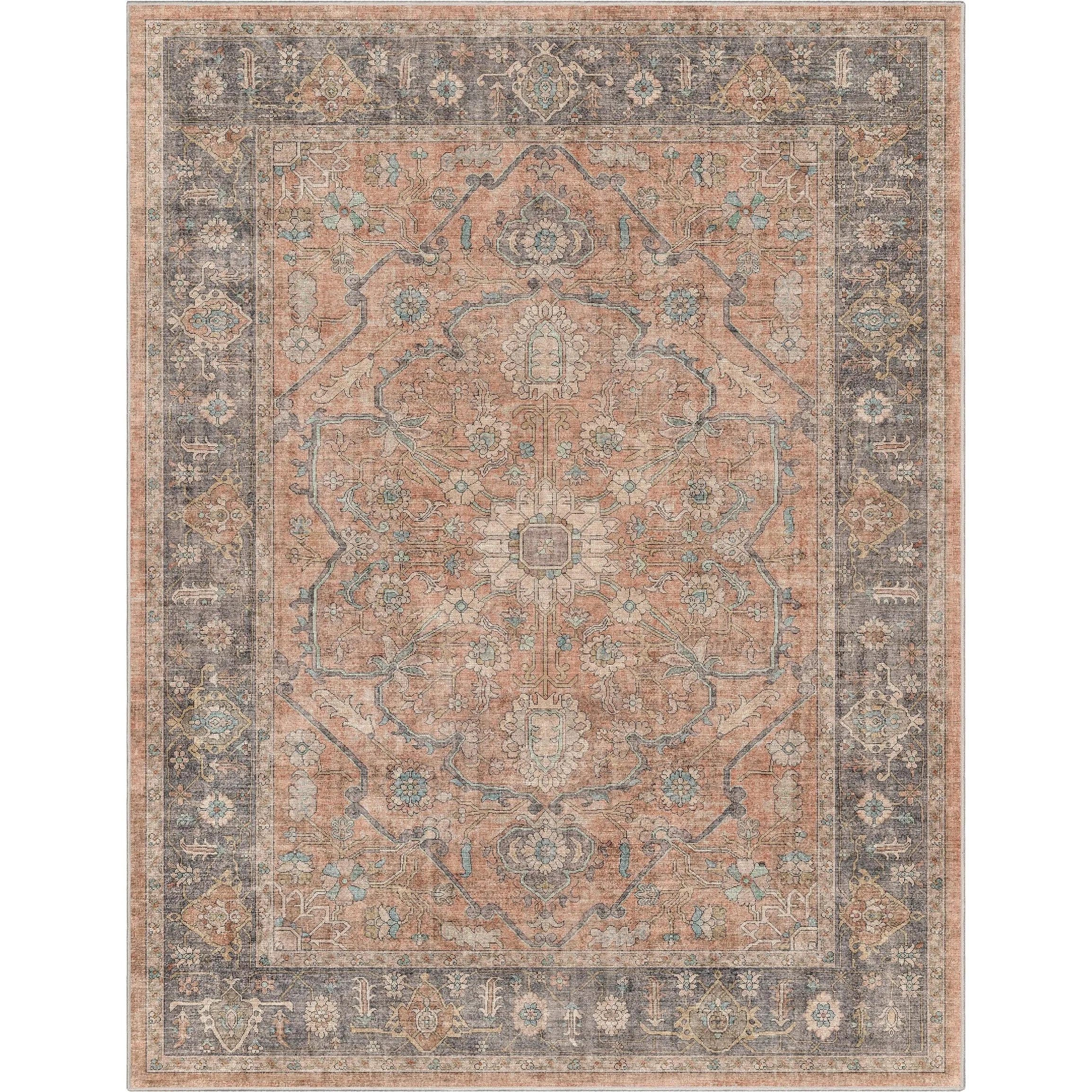 Well Woven Apollo Antigua Persian Oriental Machine Washable Area Rug