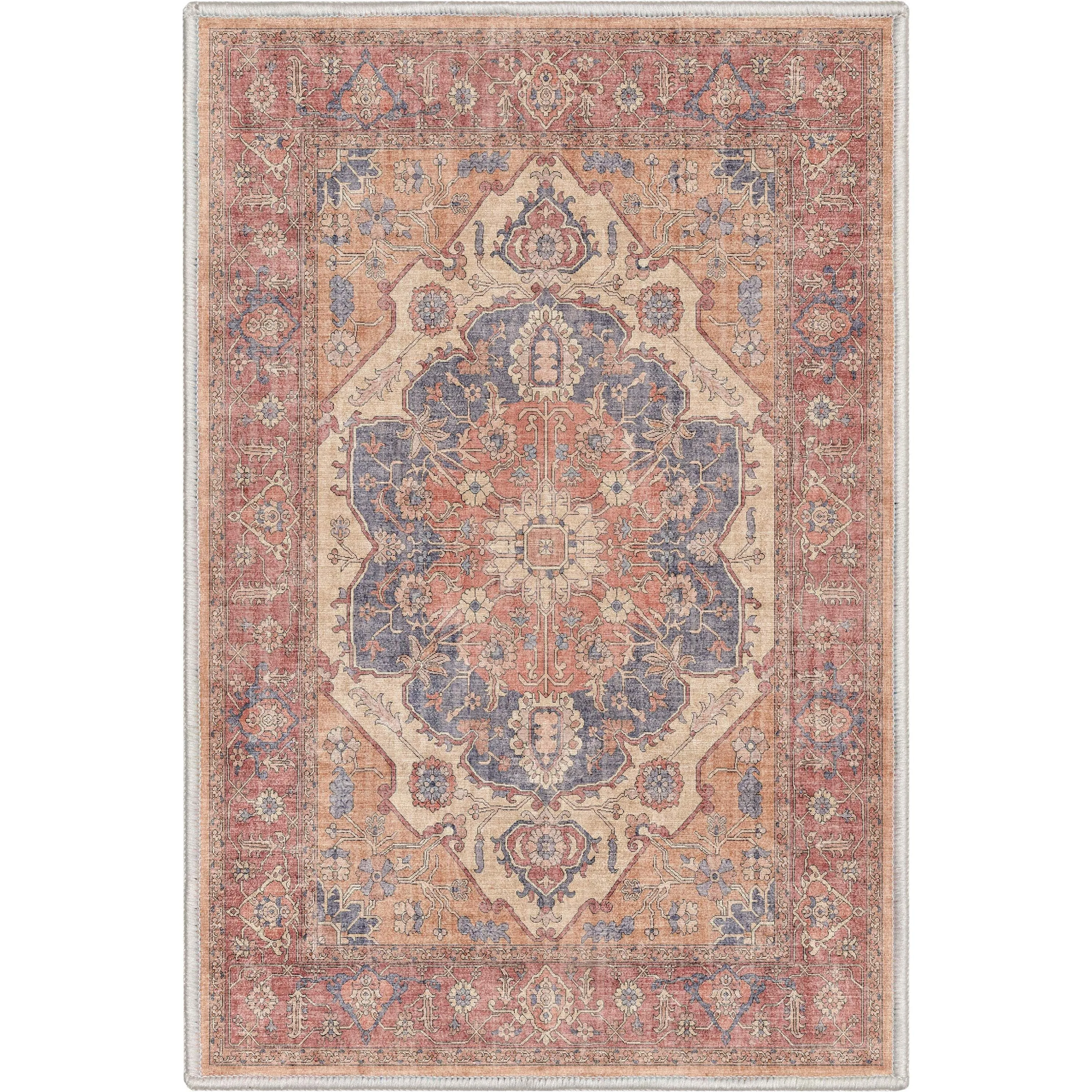 Well Woven Apollo Antigua Persian Oriental Machine Washable Area Rug
