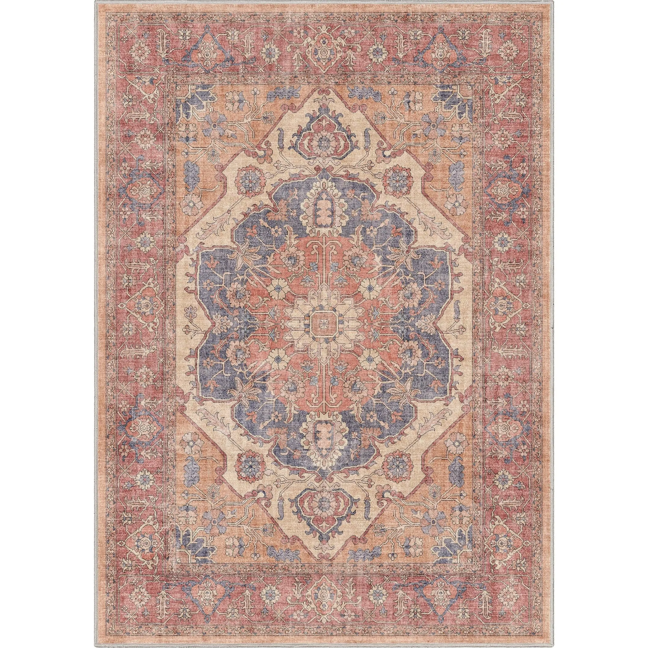 Well Woven Apollo Antigua Persian Oriental Machine Washable Area Rug