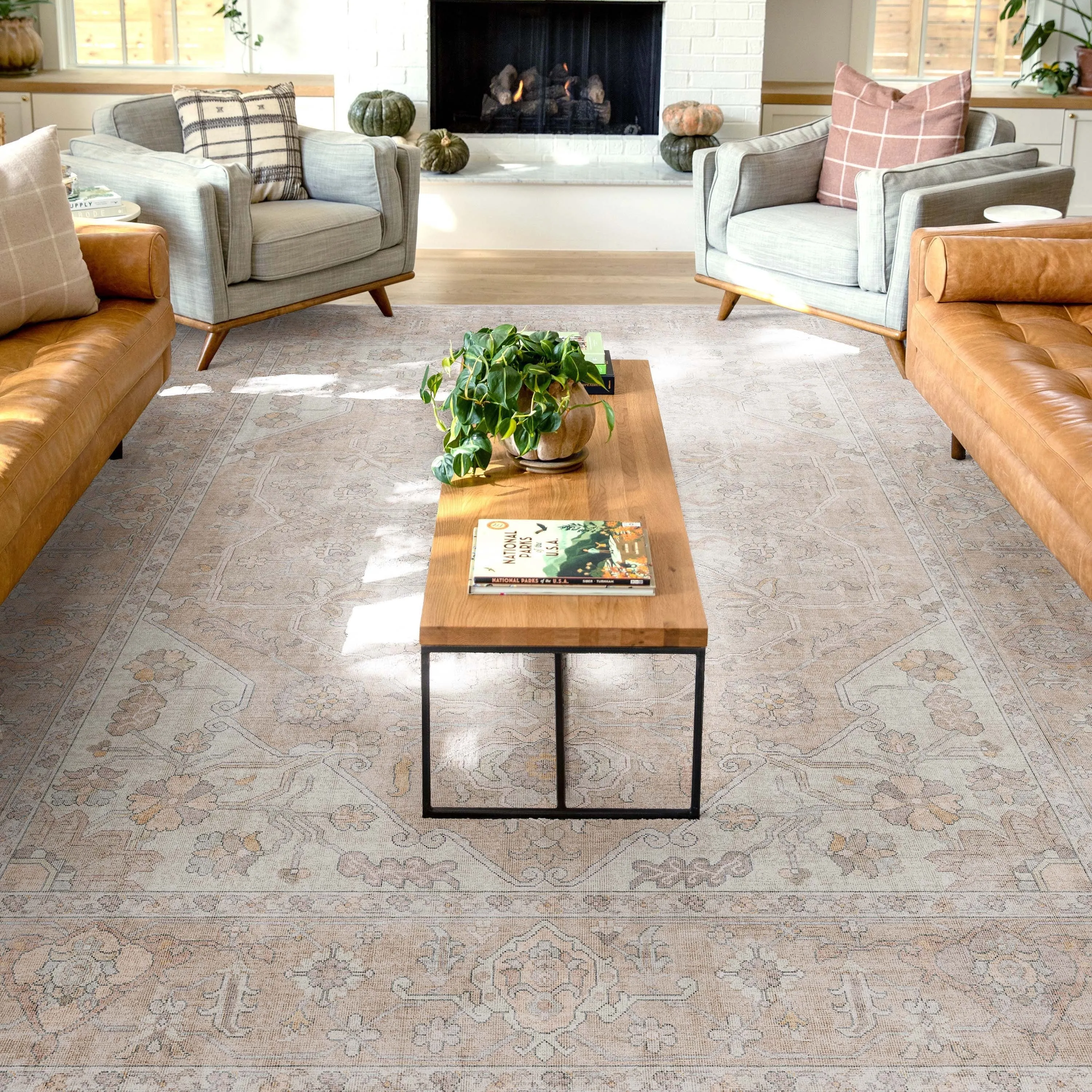 Well Woven Apollo Antigua Persian Oriental Machine Washable Area Rug