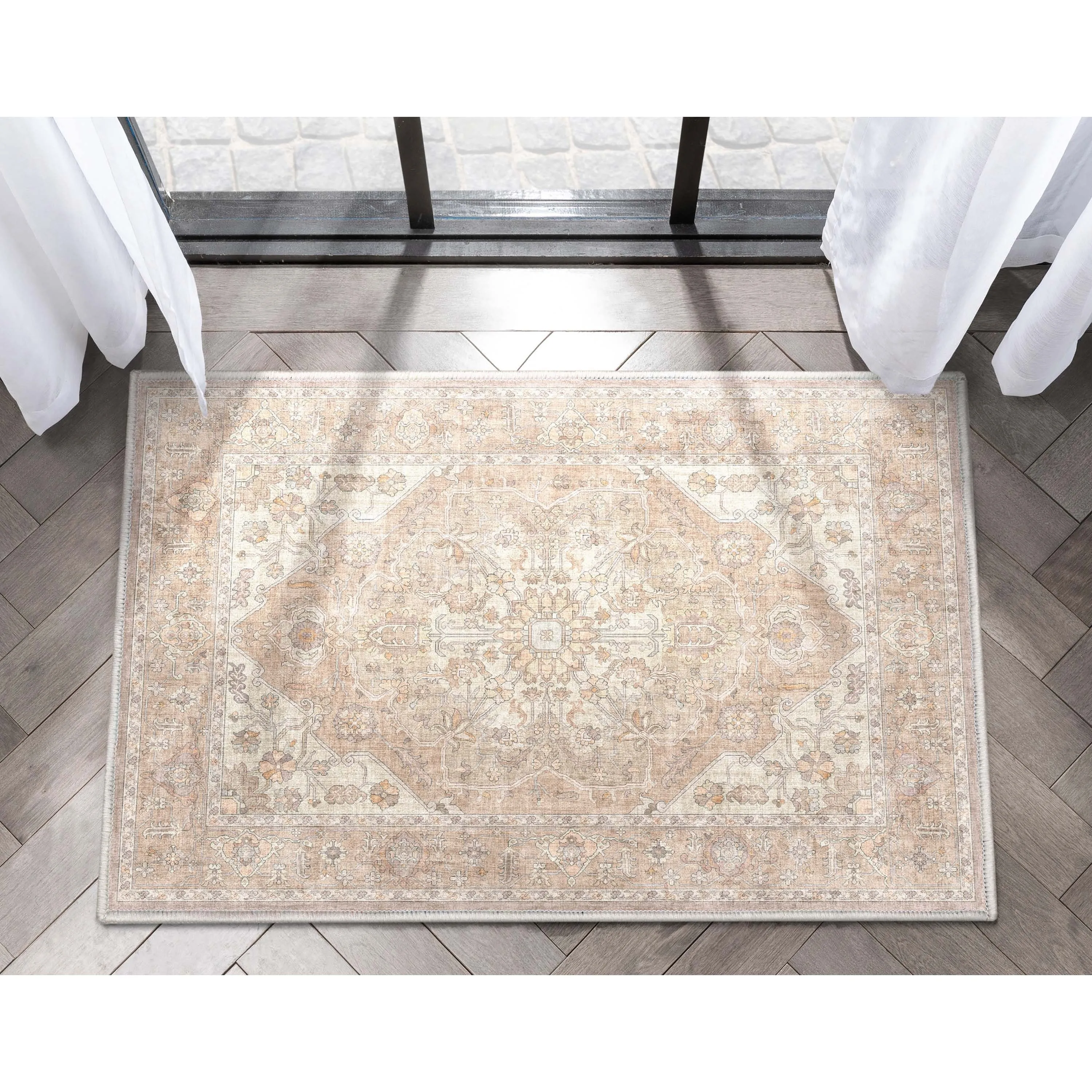 Well Woven Apollo Antigua Persian Oriental Machine Washable Area Rug