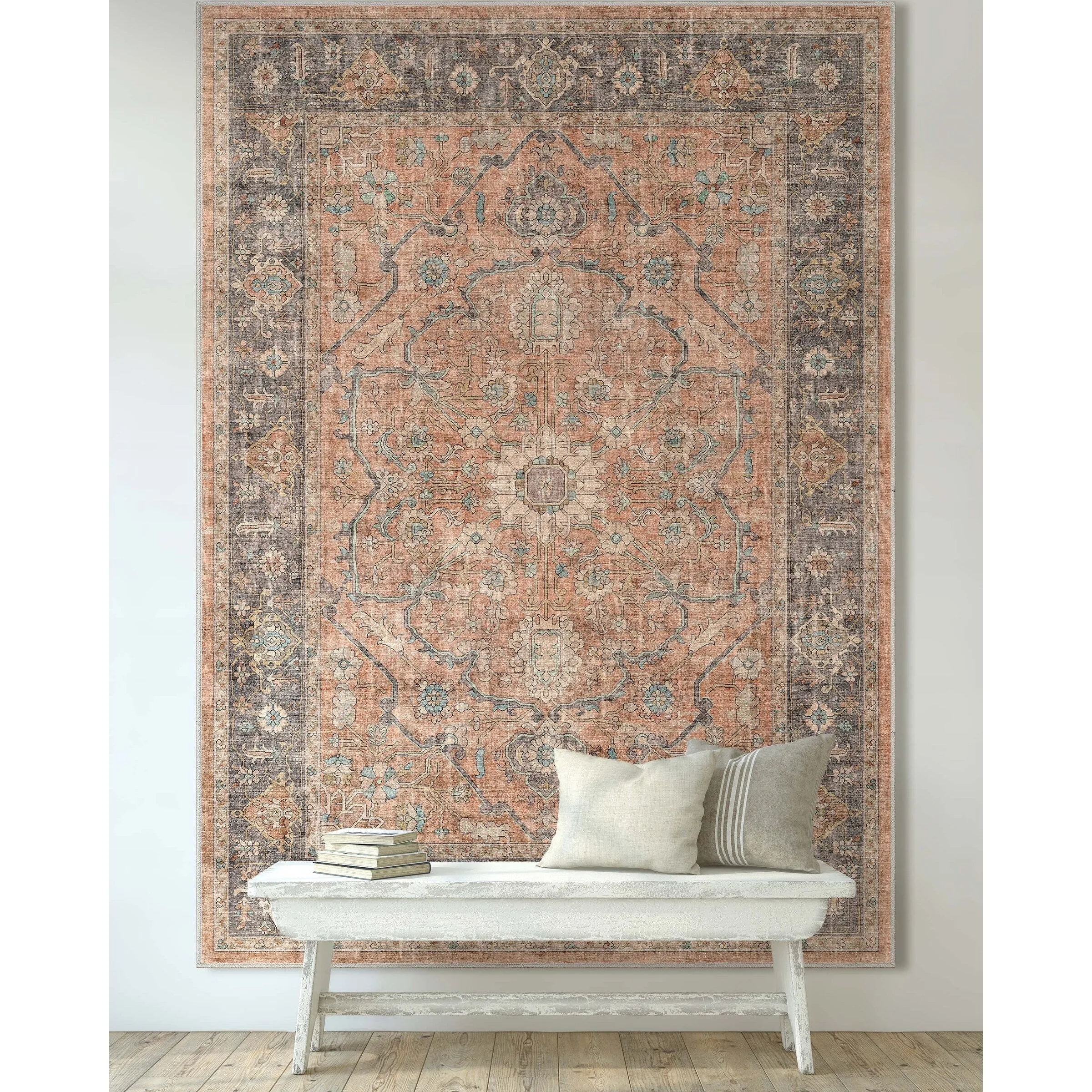 Well Woven Apollo Antigua Persian Oriental Machine Washable Area Rug