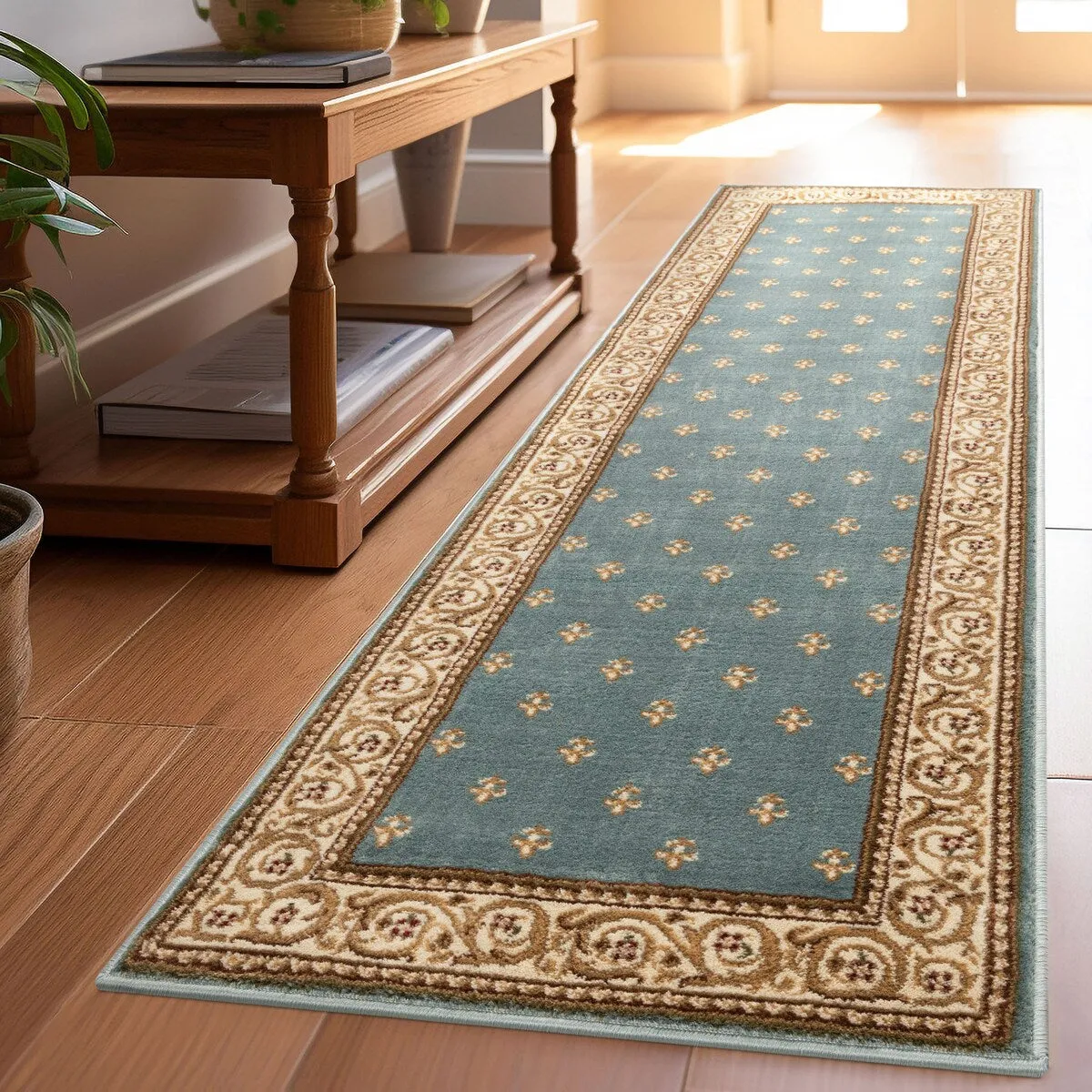 Well Woven Barclay Fleur De Lis Traditional Oriental Living Room Rug