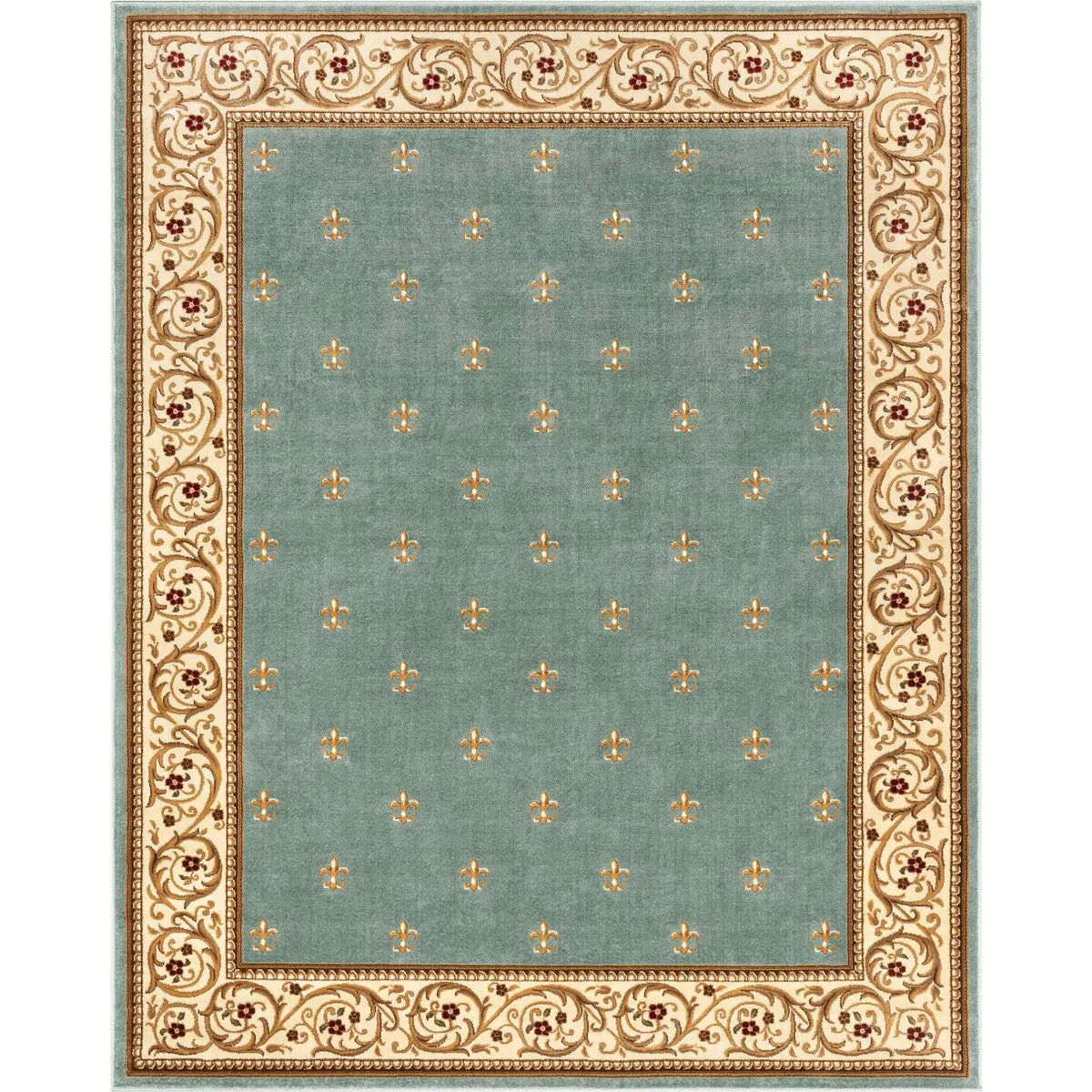 Well Woven Barclay Fleur De Lis Traditional Oriental Living Room Rug