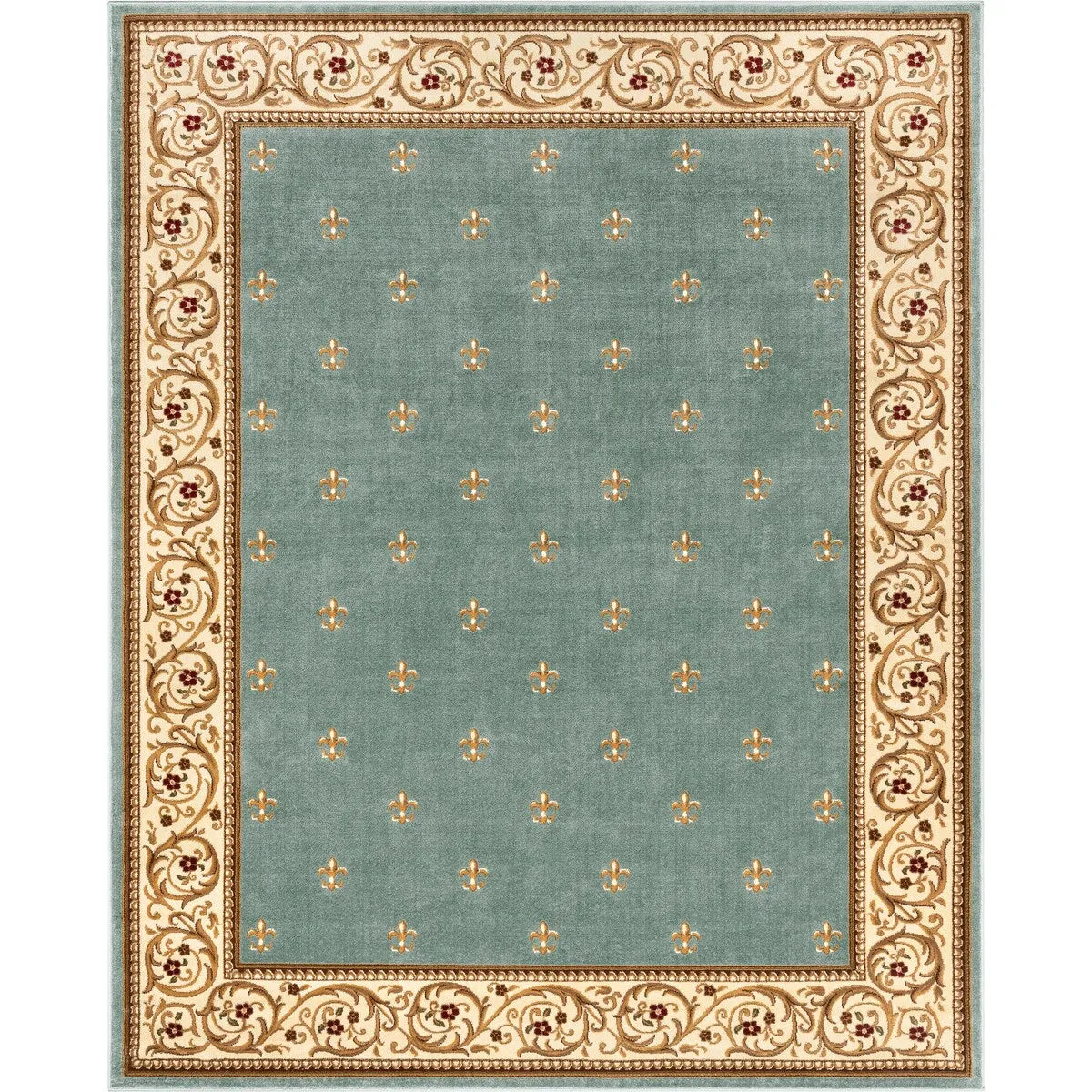Well Woven Barclay Fleur De Lis Traditional Oriental Living Room Rug
