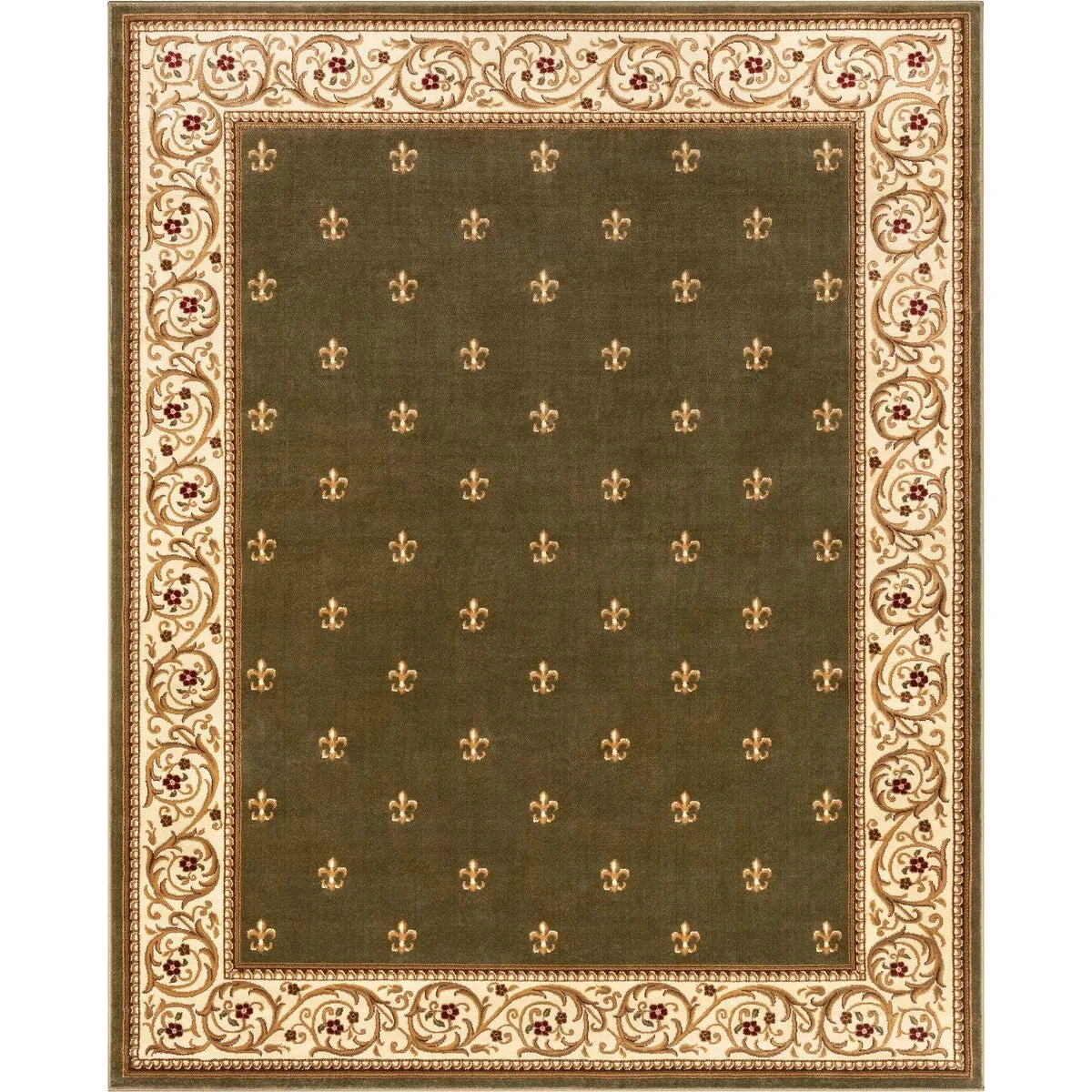 Well Woven Barclay Fleur De Lis Traditional Oriental Living Room Rug