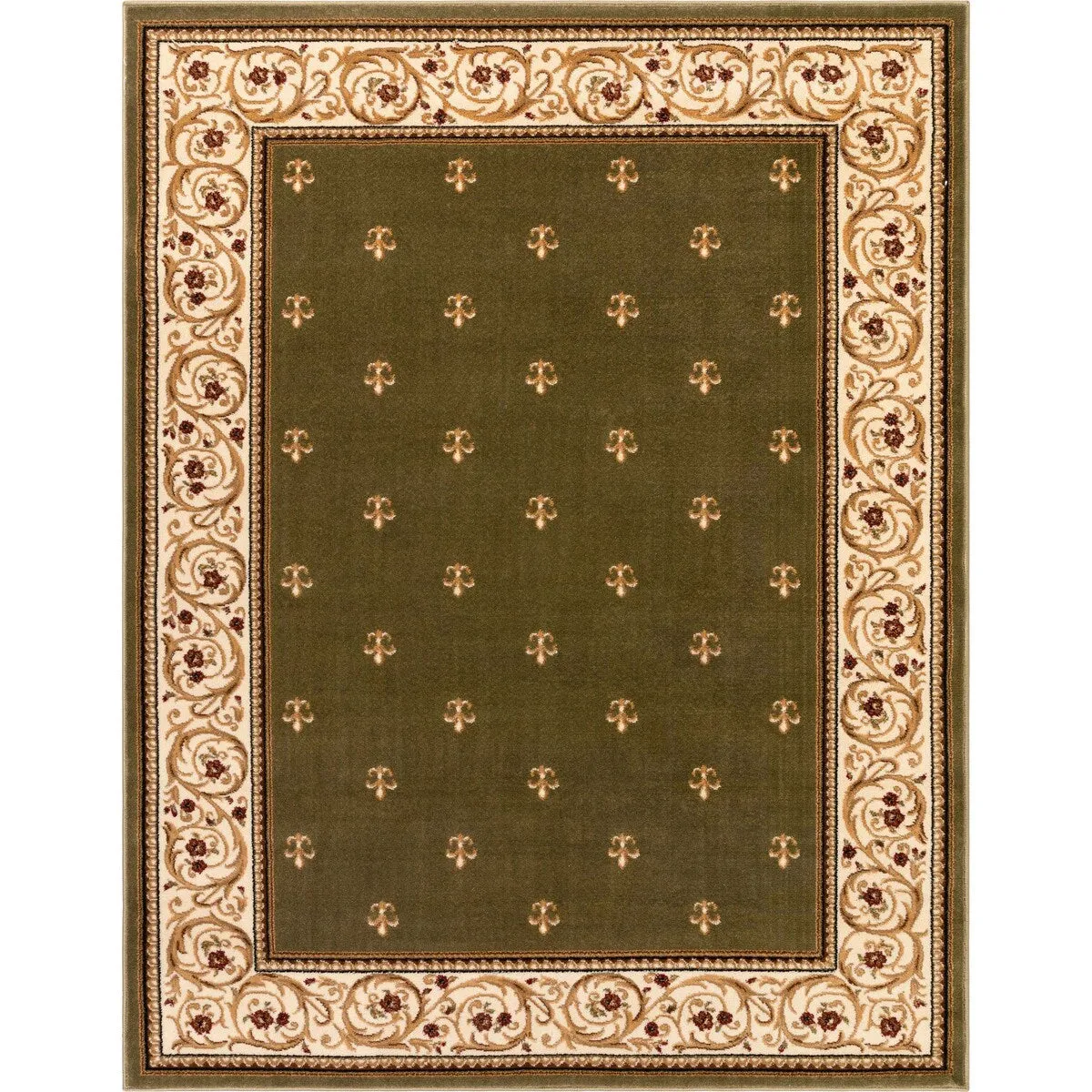 Well Woven Barclay Fleur De Lis Traditional Oriental Living Room Rug
