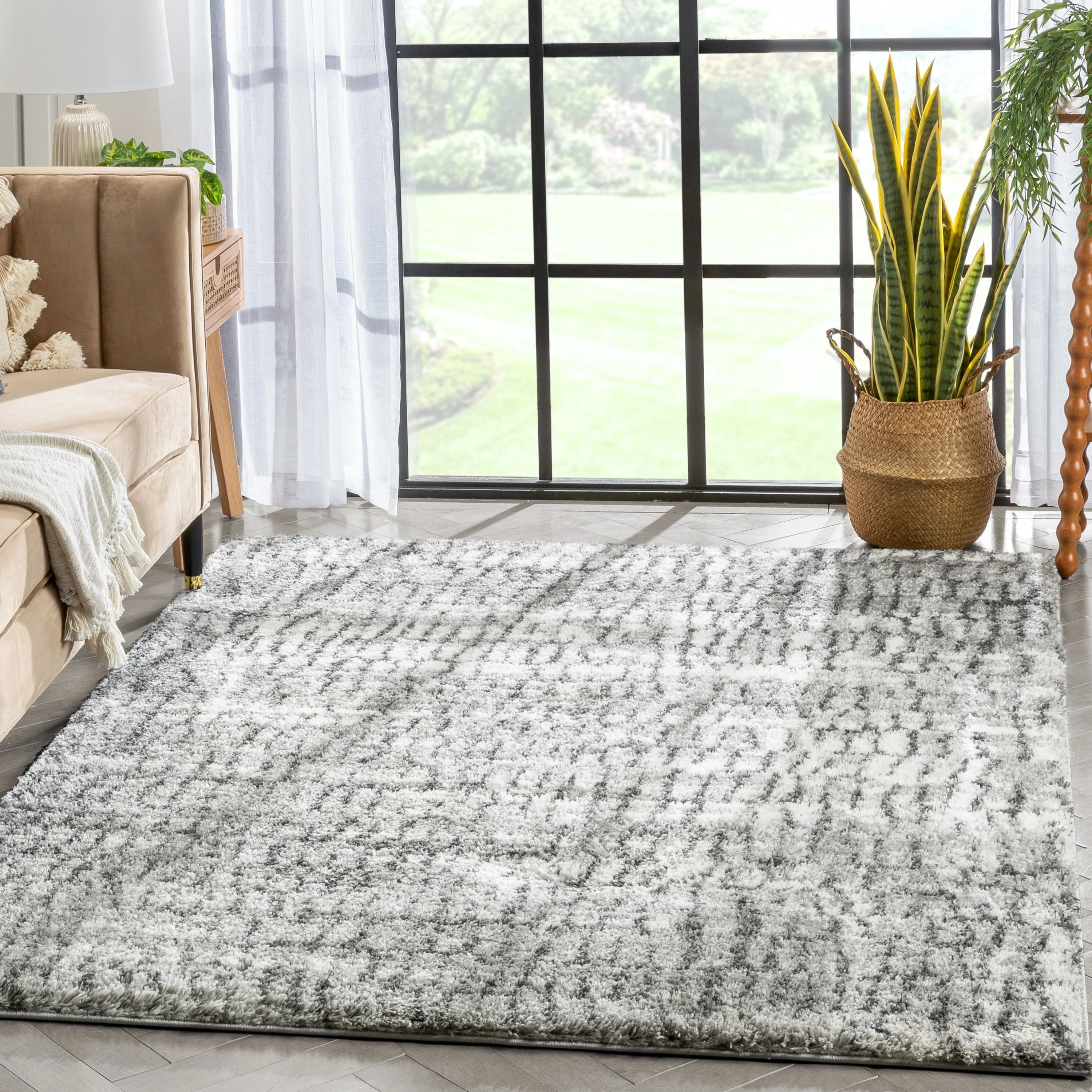 Well Woven Celeste Sintra Mid-Century Modern Geometric Area Rug