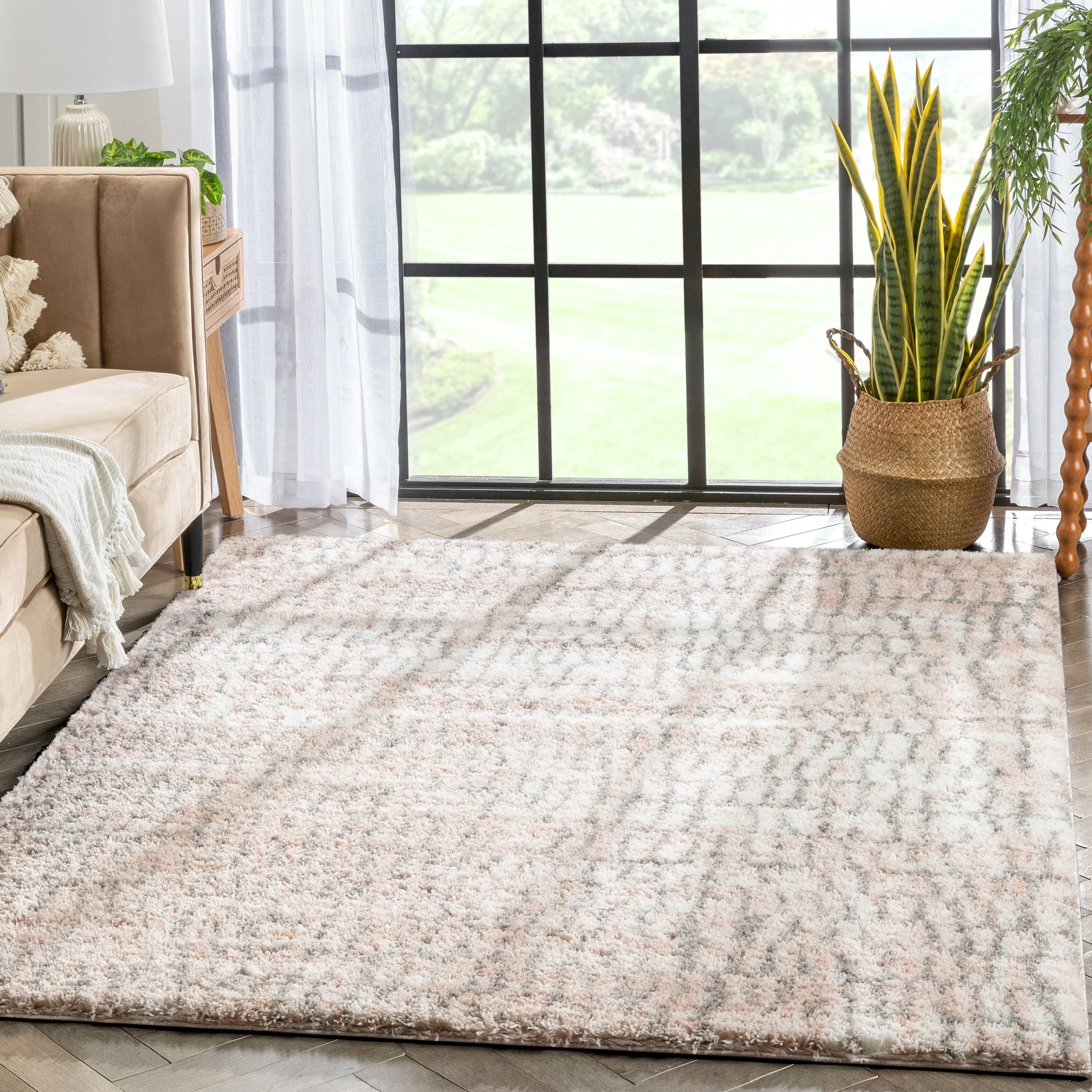 Well Woven Celeste Sintra Mid-Century Modern Geometric Area Rug