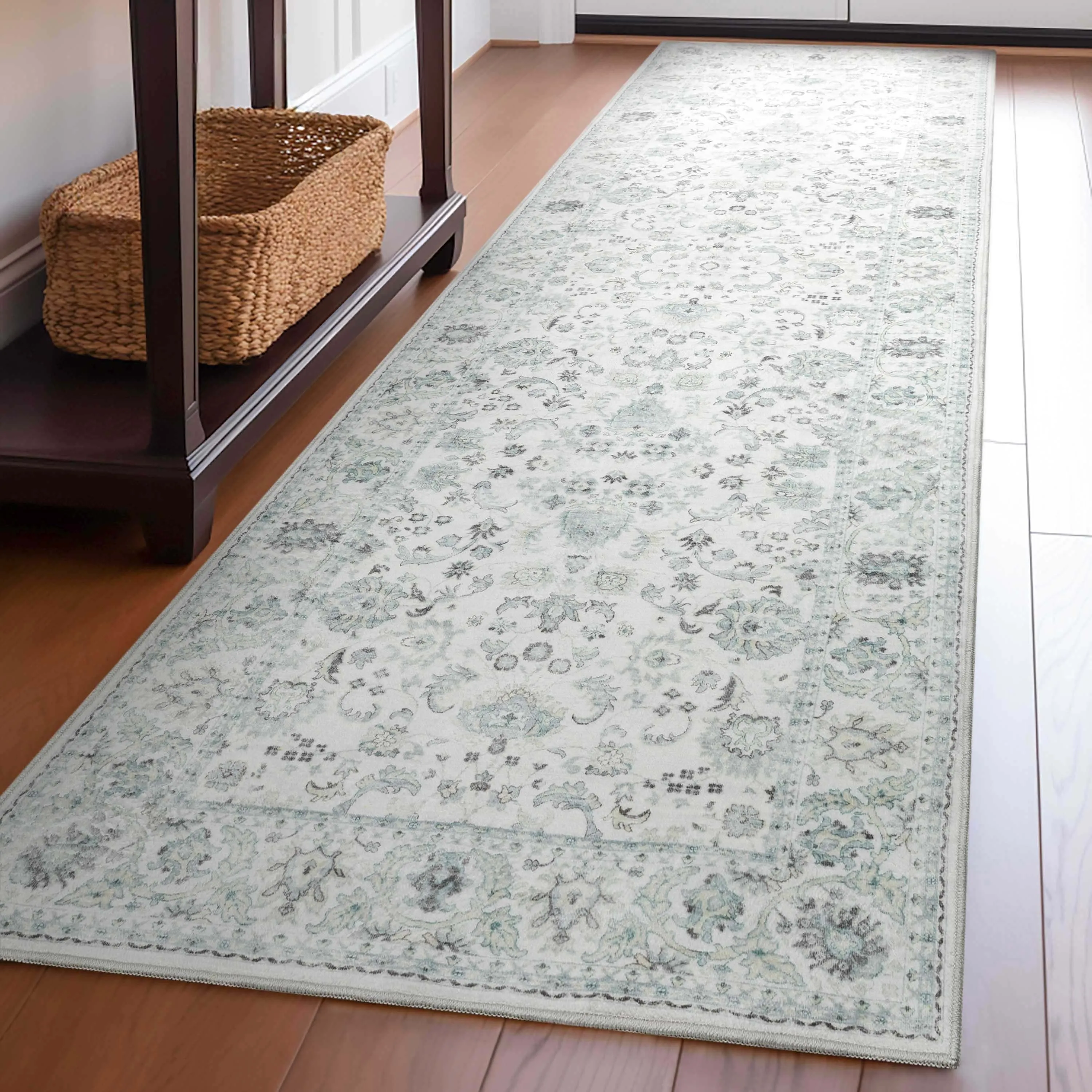 Well Woven Elle Basics Silk Vintage Oriental Washable Rug