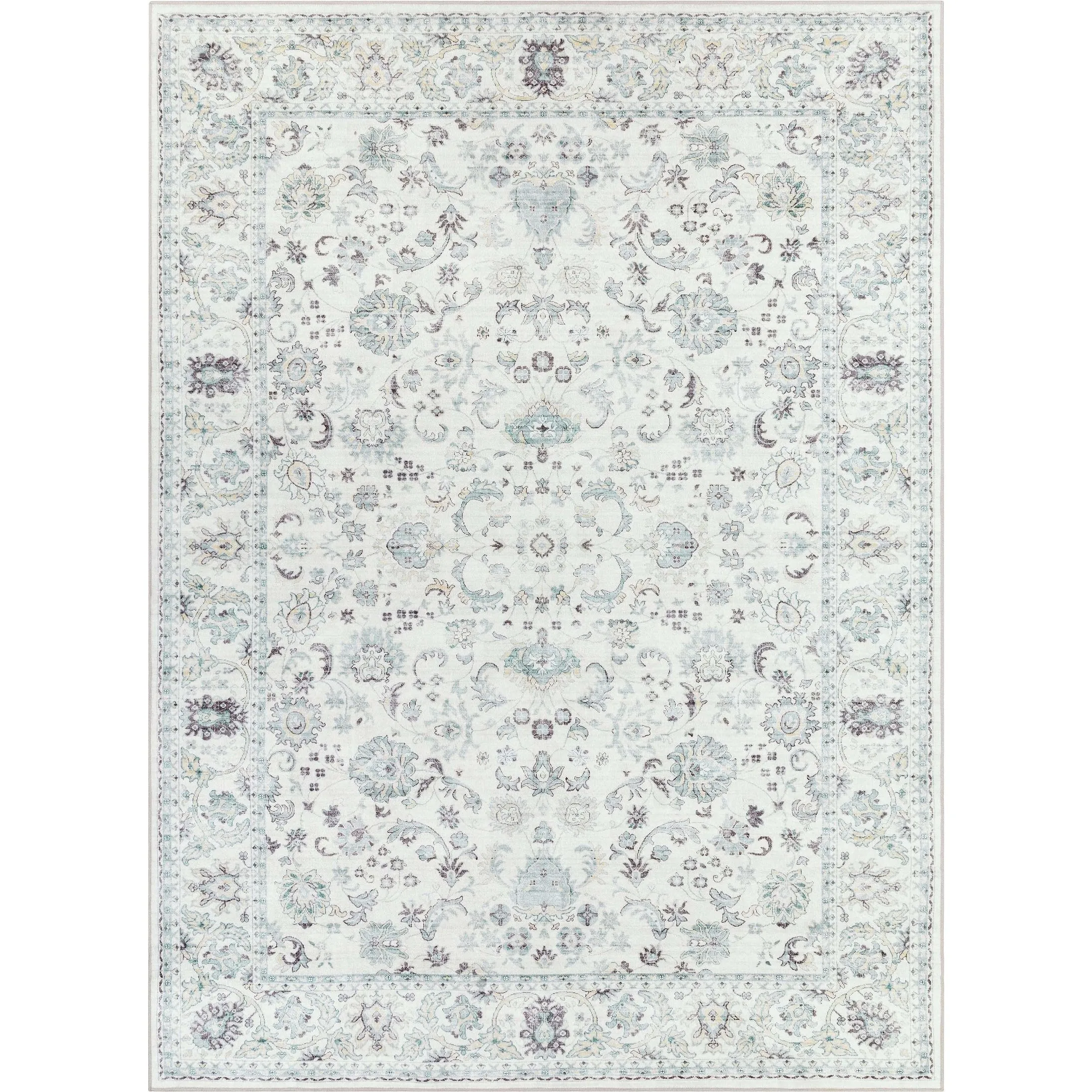 Well Woven Elle Basics Silk Vintage Oriental Washable Rug