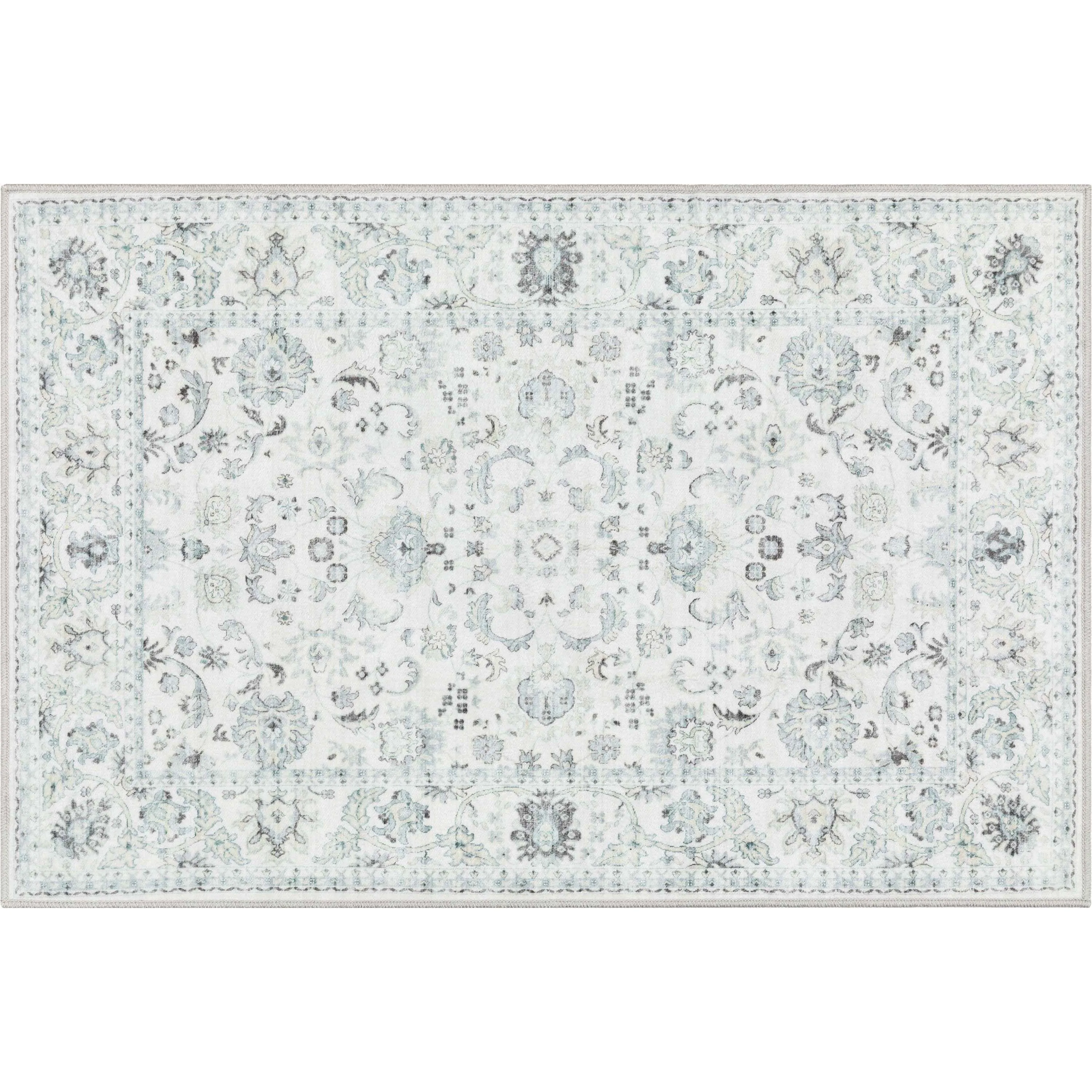Well Woven Elle Basics Silk Vintage Oriental Washable Rug