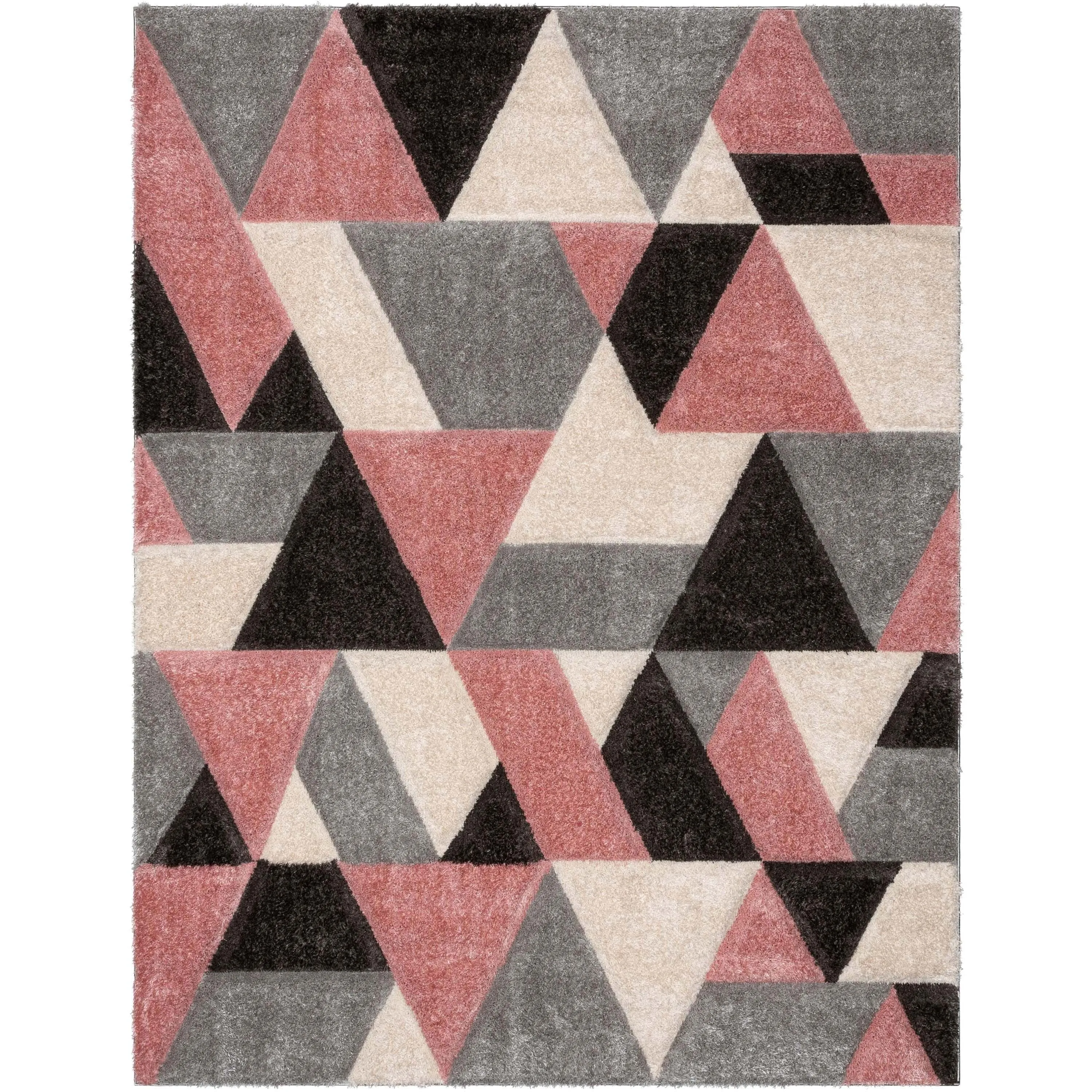 Well Woven San Francisco Holland Geometric Modern Carved Shag Area Rug